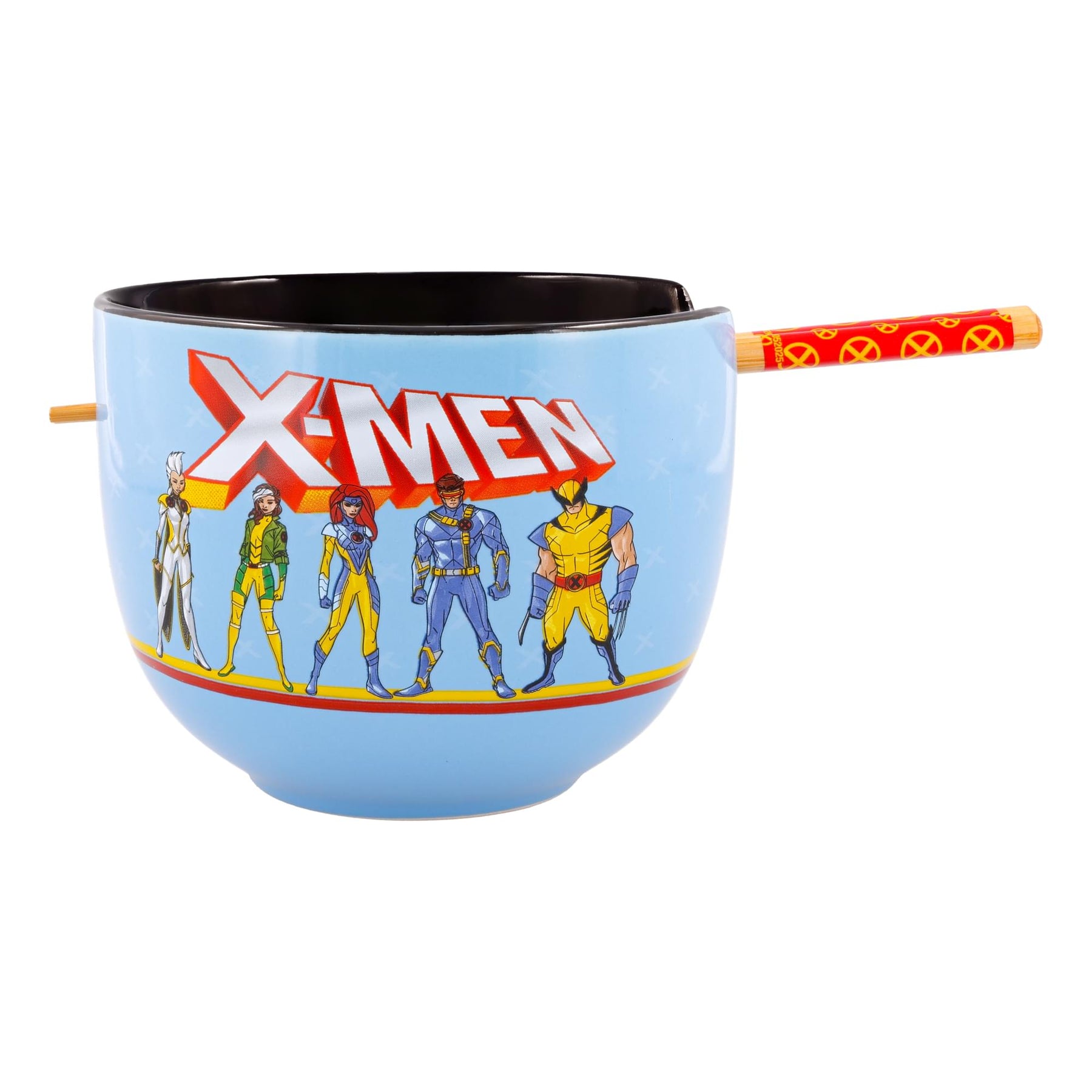Marvel X-Men Characters 20-Ounce Ramen Bowl and Chopstick Set