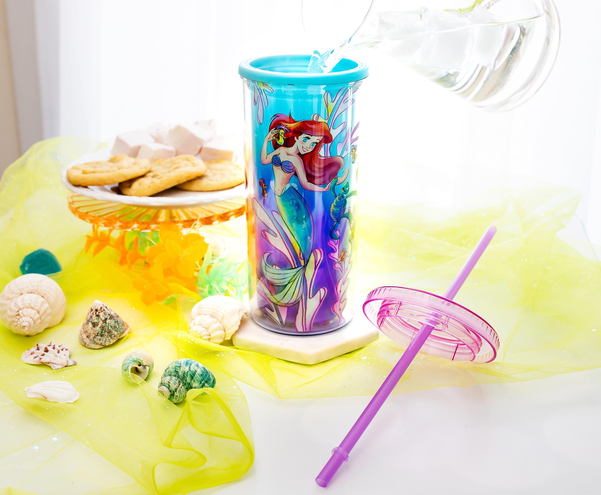 Disney The Little Mermaid Ariel and Friends Color-Changing Plastic Tumbler