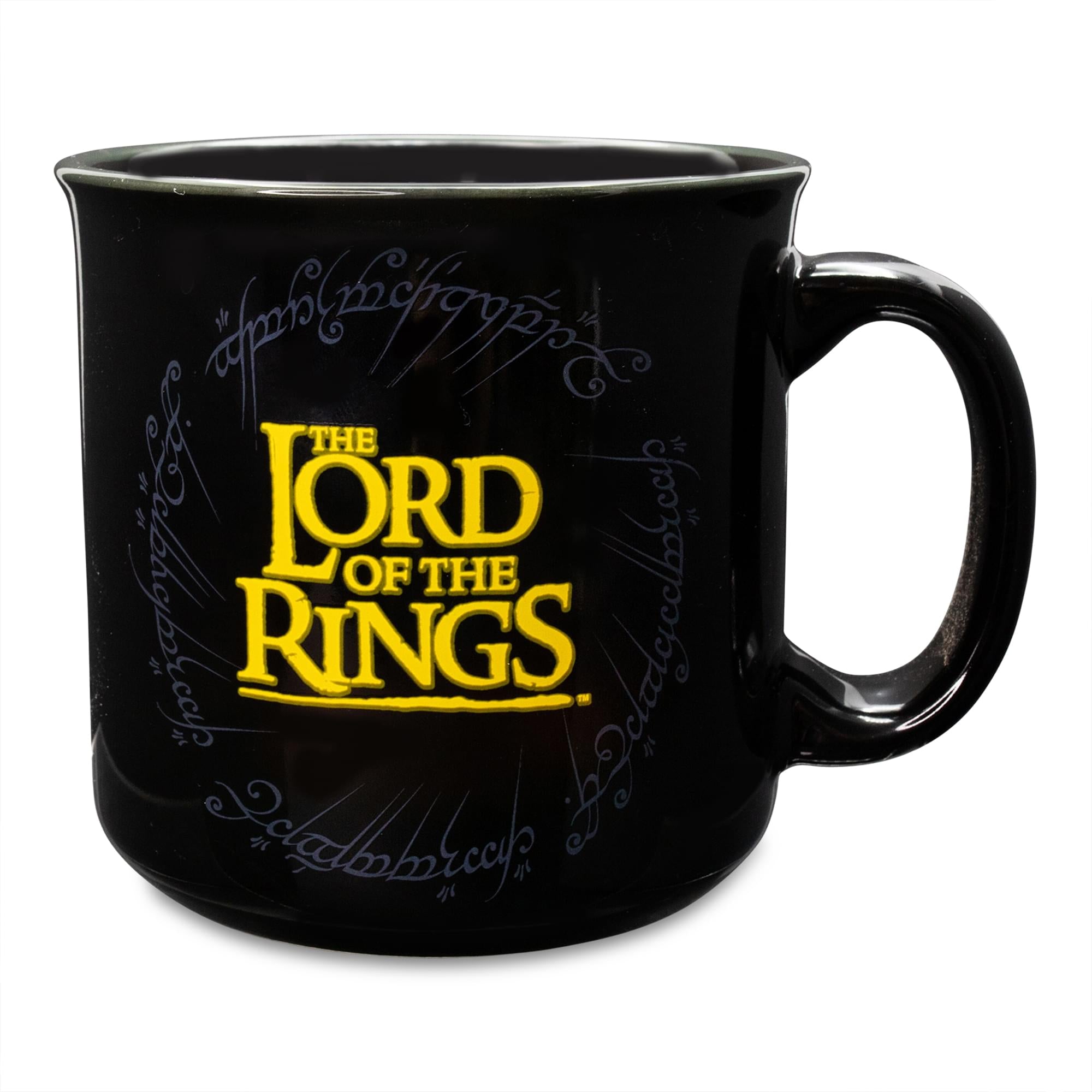 The Lord Of The Rings Gondor Black Ceramic Camper Mug | Holds 20 Ounces