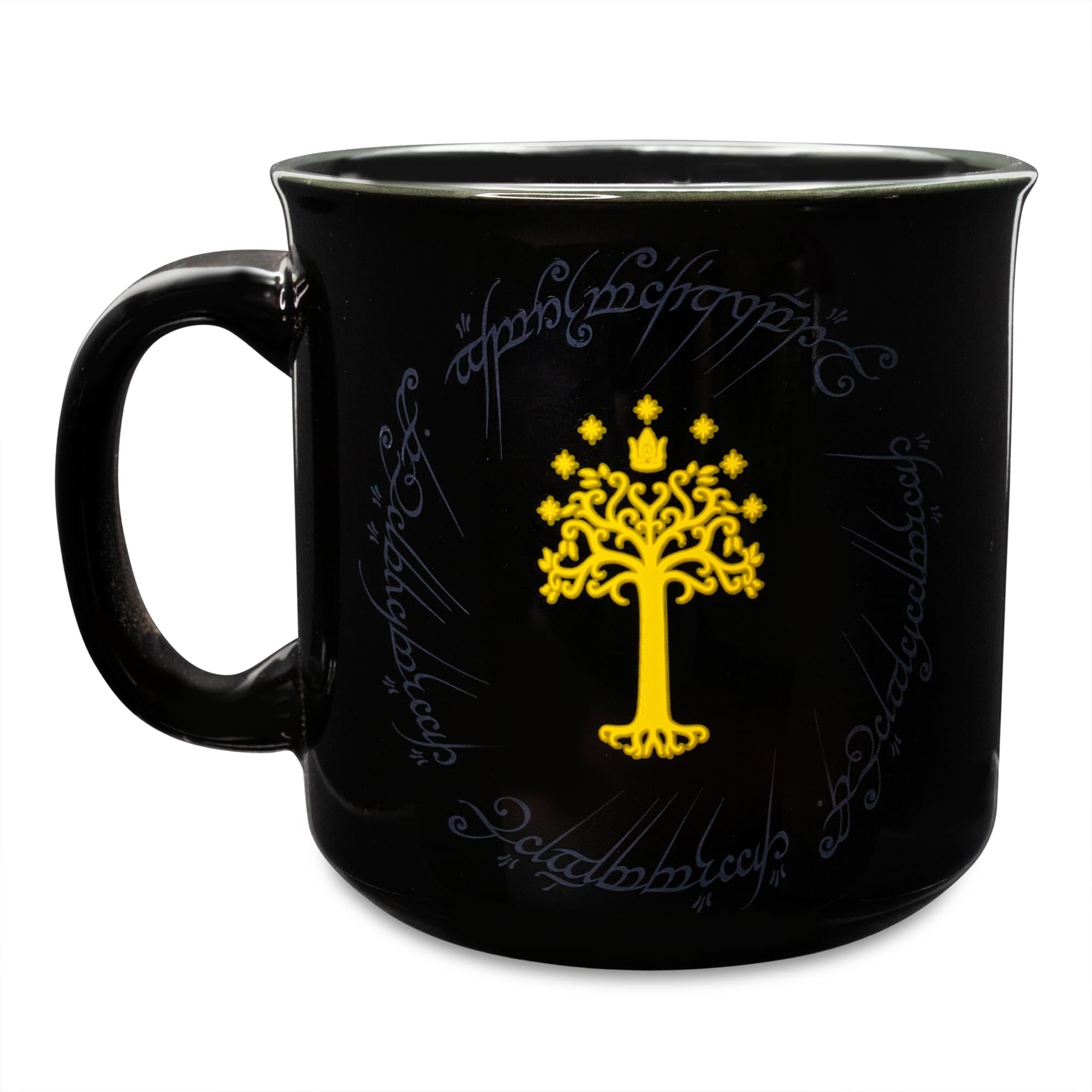 The Lord Of The Rings Gondor Black Ceramic Camper Mug | Holds 20 Ounces
