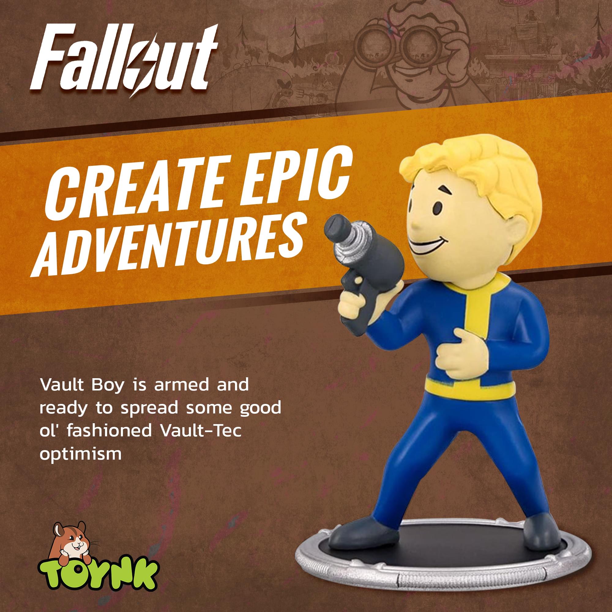 Fallout Excavator and Vault Boy (Gun) Mini Figure Set (Build-a-Figure Deathclaw)