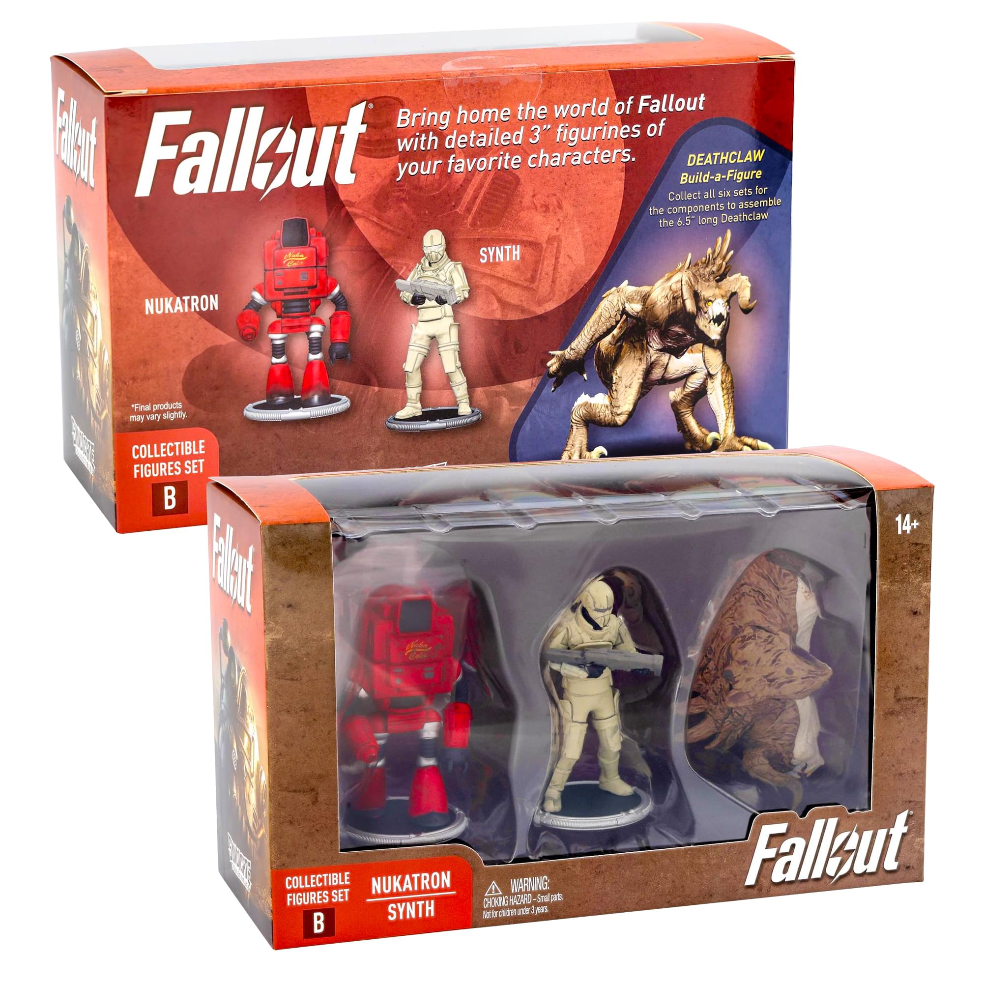 Fallout Nukatron and Synth Mini Figure Set (Build-a-Figure Deathclaw)