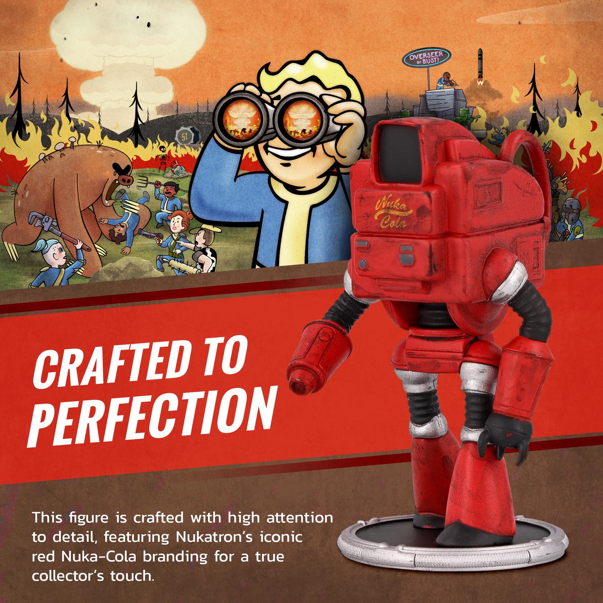 Fallout Nukatron and Synth Mini Figure Set (Build-a-Figure Deathclaw)