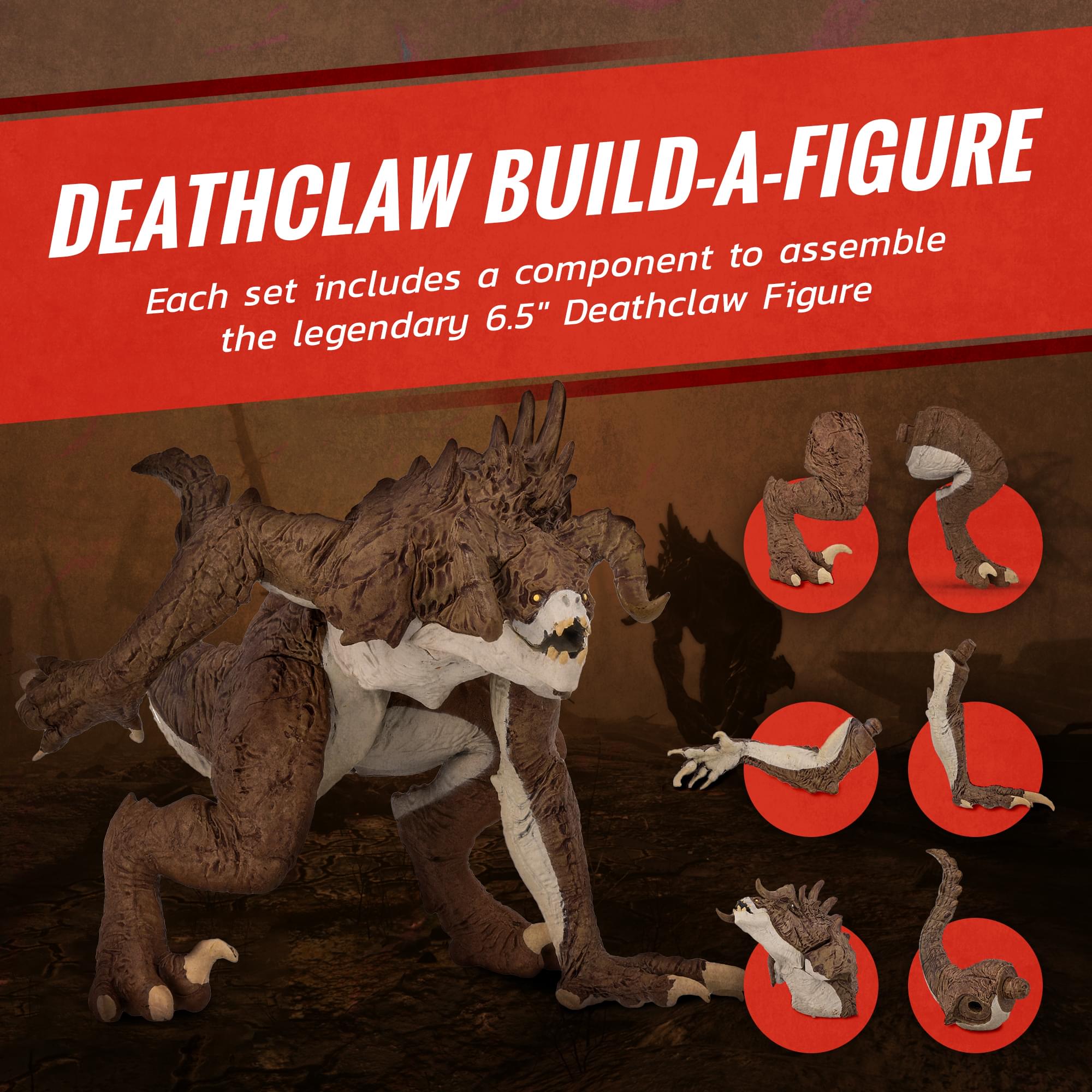 Fallout Nukatron and Synth Mini Figure Set (Build-a-Figure Deathclaw)