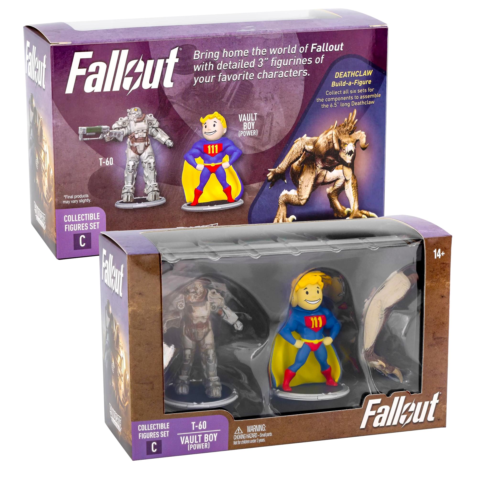 Fallout T-60 and Vault Boy (Power) Mini Figure Set (Build-a-Figure Deathclaw)