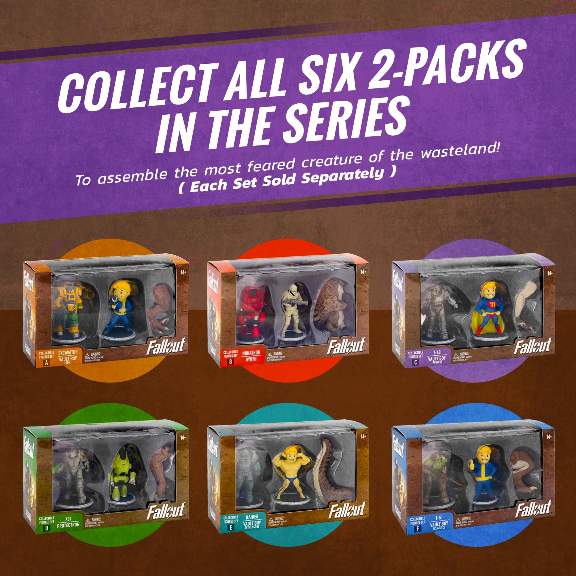 Fallout T-60 and Vault Boy (Power) Mini Figure Set (Build-a-Figure Deathclaw)
