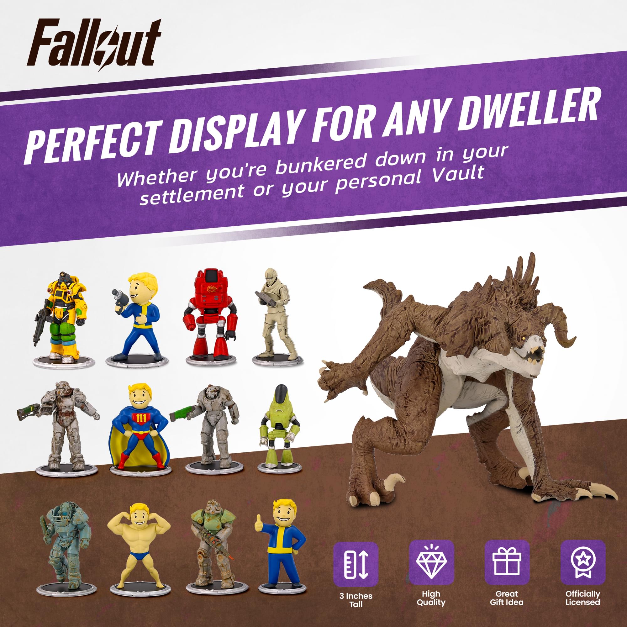 Fallout T-60 and Vault Boy (Power) Mini Figure Set (Build-a-Figure Deathclaw)