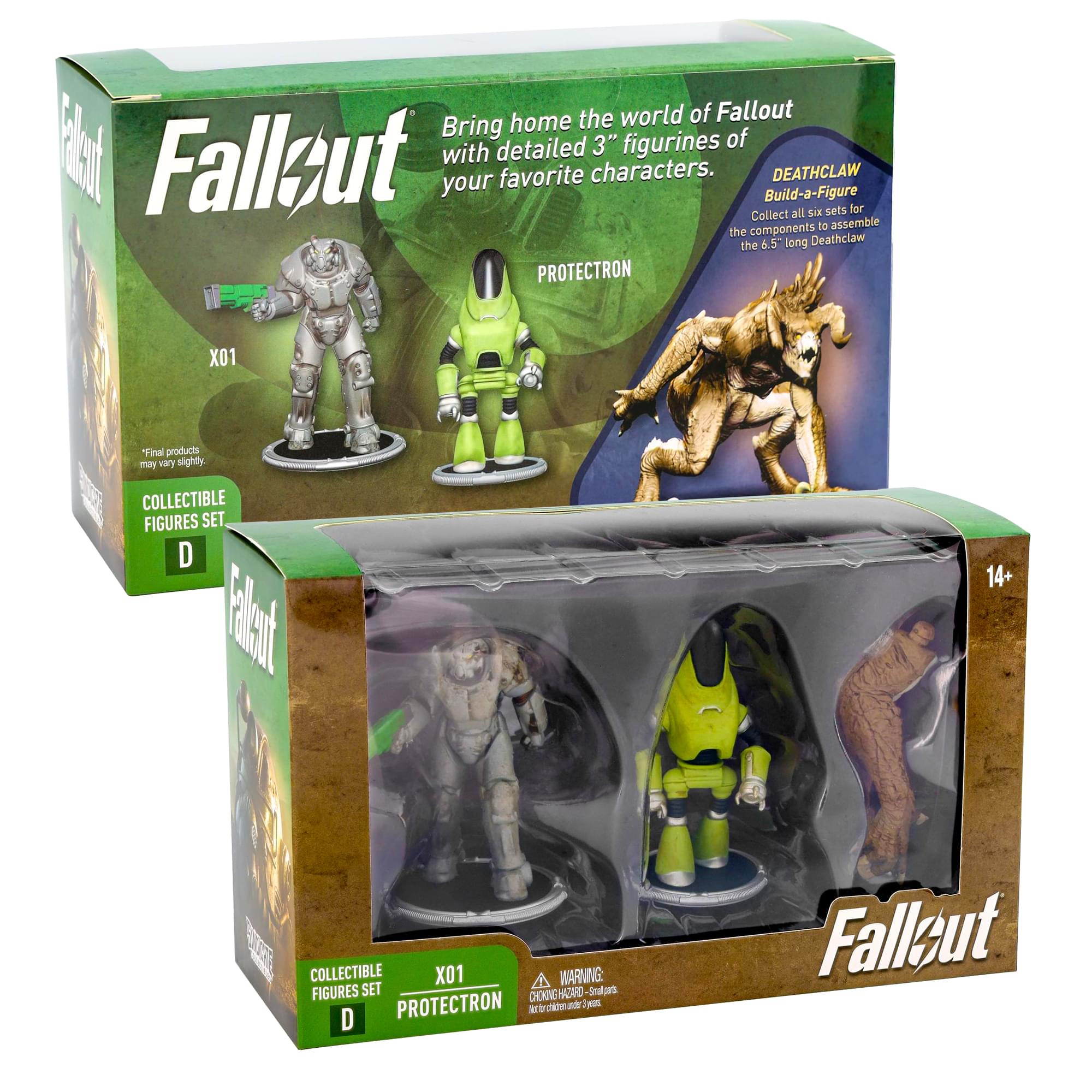 Fallout X01 and Protectron Mini Figure Set (Build-a-Figure Deathclaw)