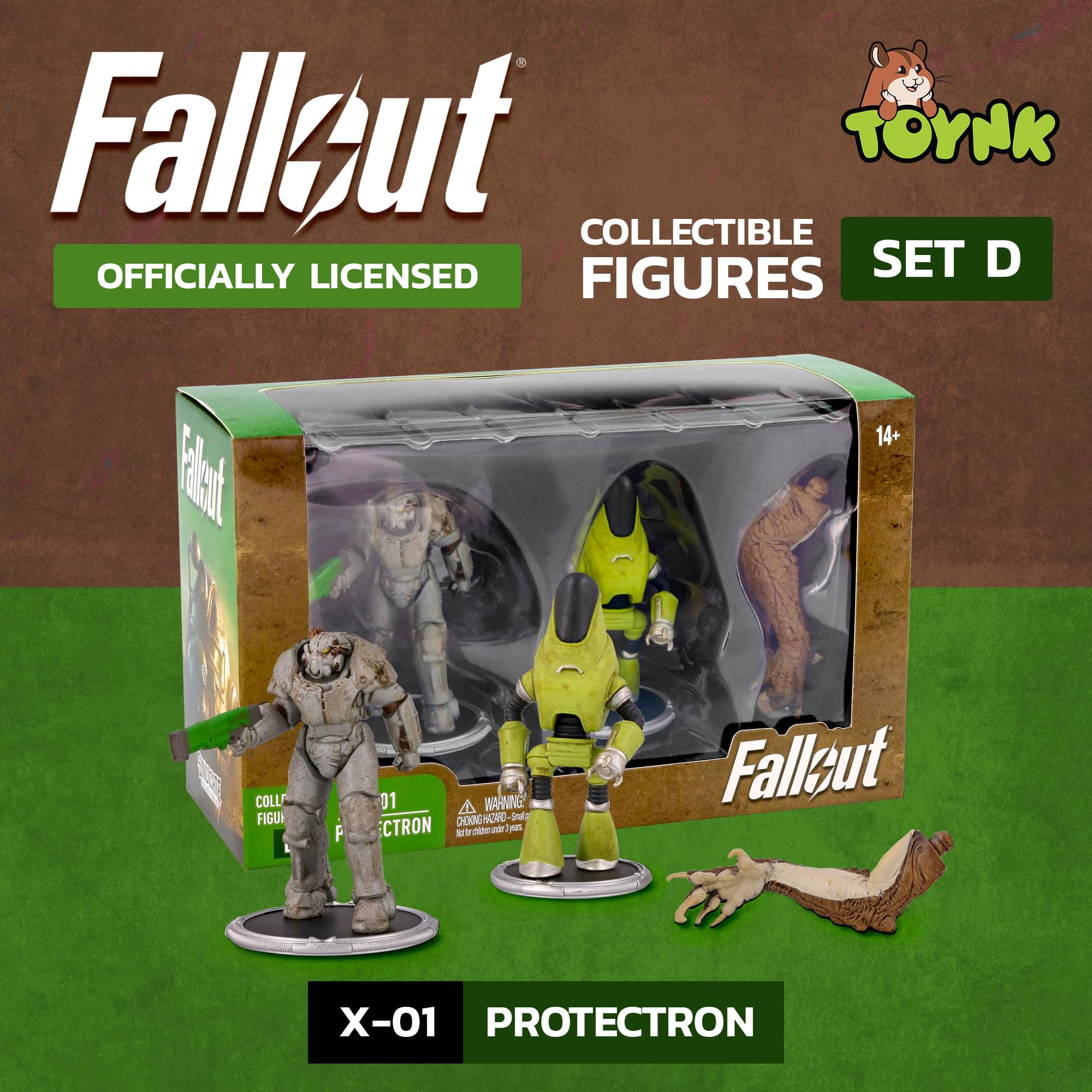 Fallout X01 and Protectron Mini Figure Set (Build-a-Figure Deathclaw)
