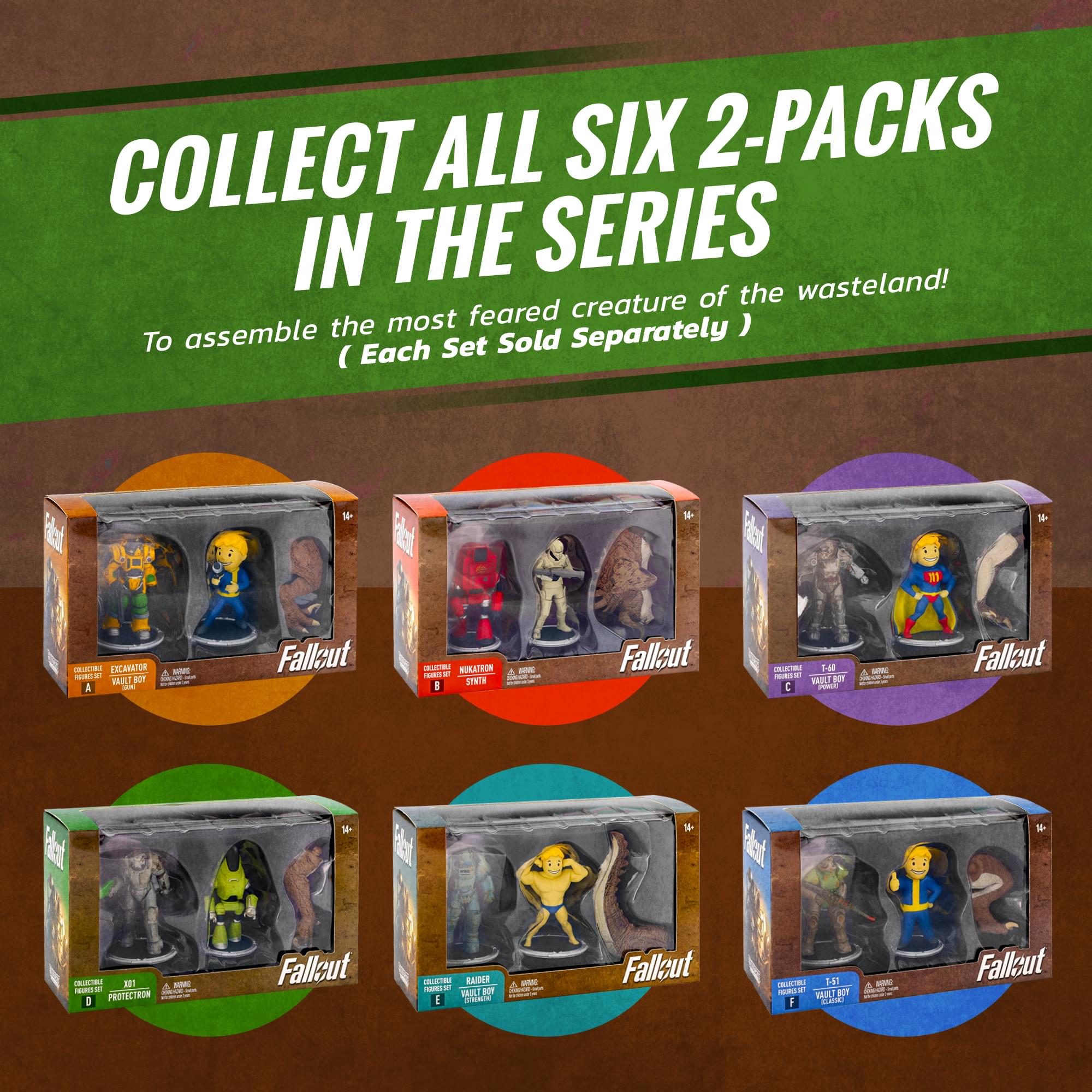 Fallout X01 and Protectron Mini Figure Set (Build-a-Figure Deathclaw)