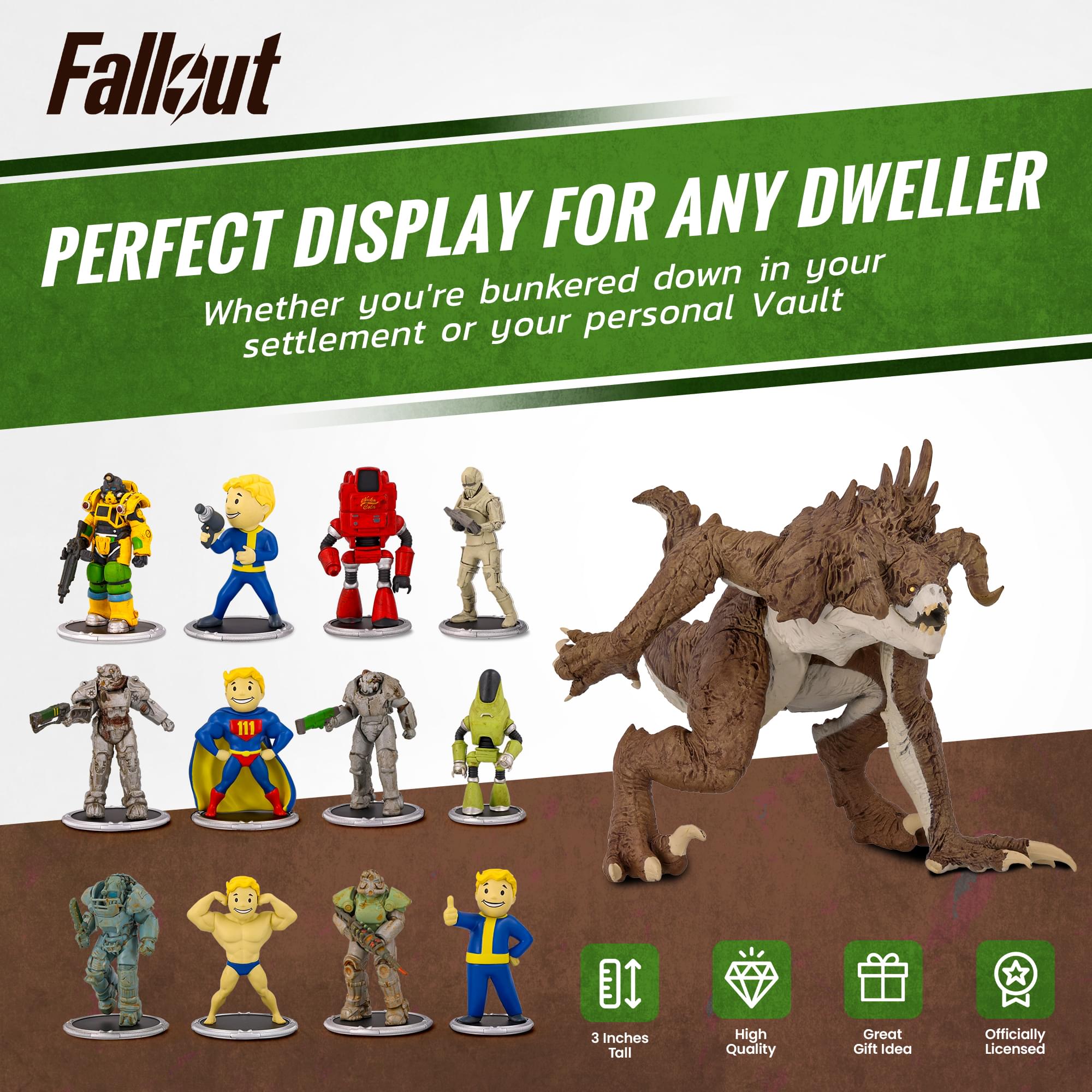 Fallout X01 and Protectron Mini Figure Set (Build-a-Figure Deathclaw)