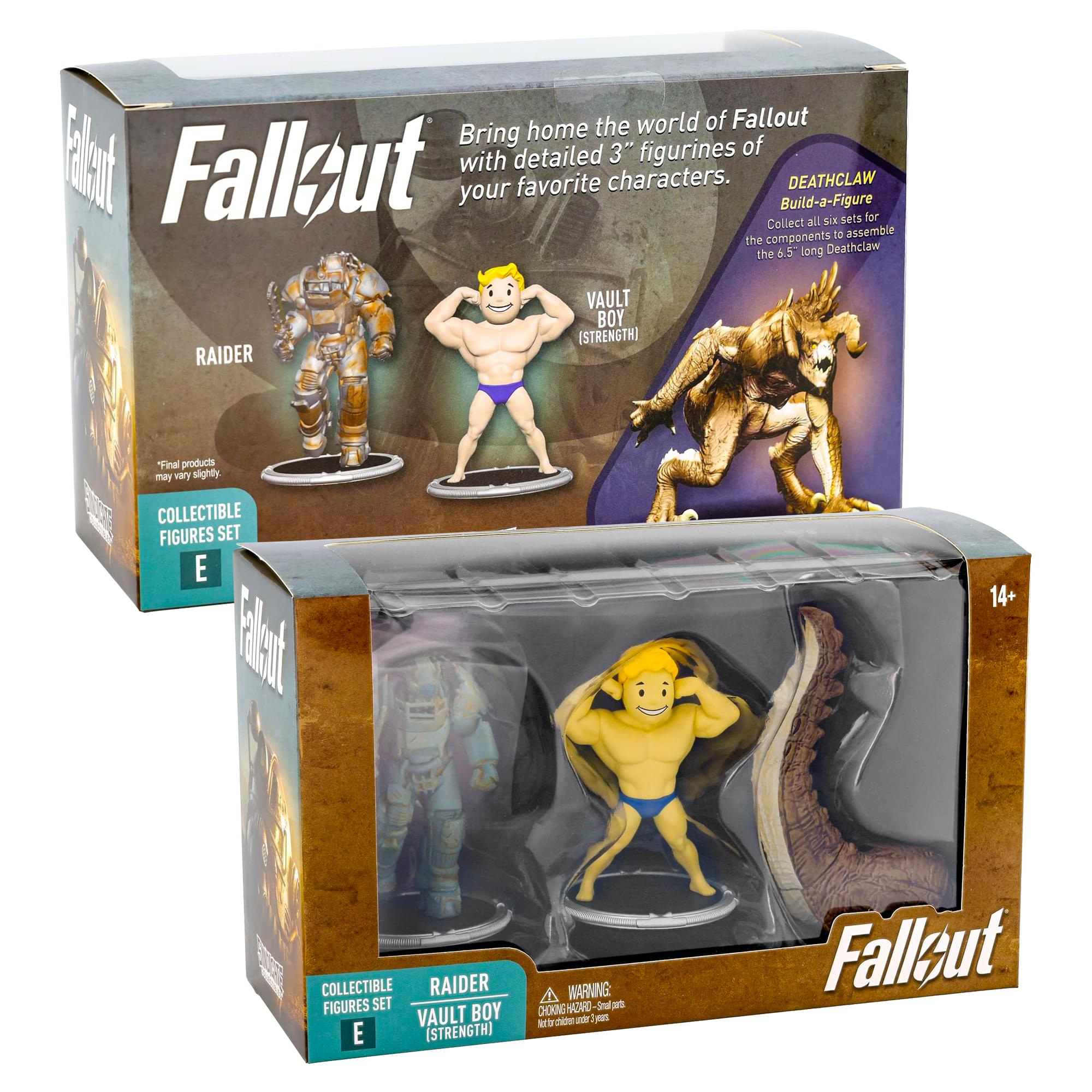 Fallout Raider and Vault Boy (Strong) Mini Figure Set (Build-a-Figure Deathclaw)