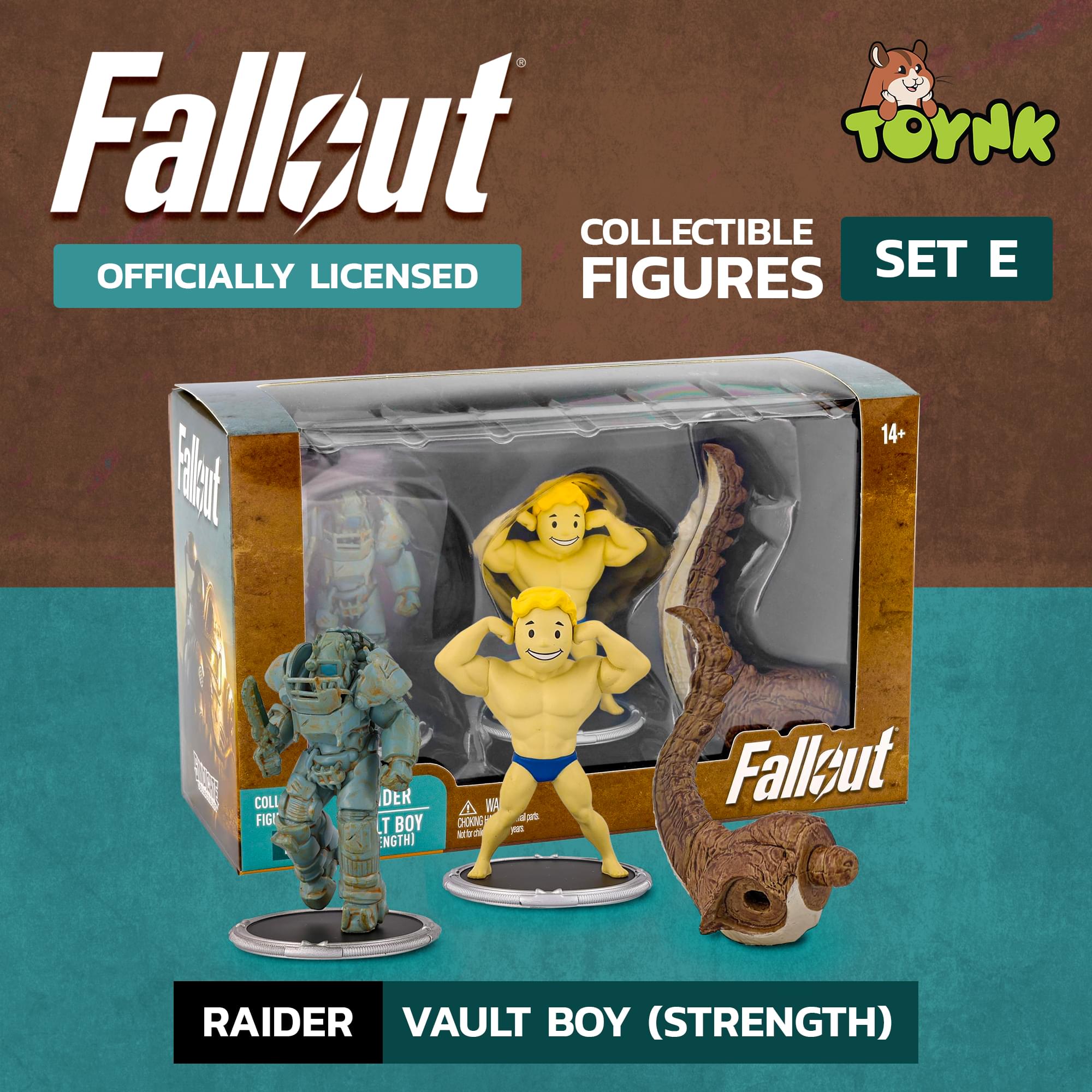 Fallout Raider and Vault Boy (Strong) Mini Figure Set (Build-a-Figure Deathclaw)