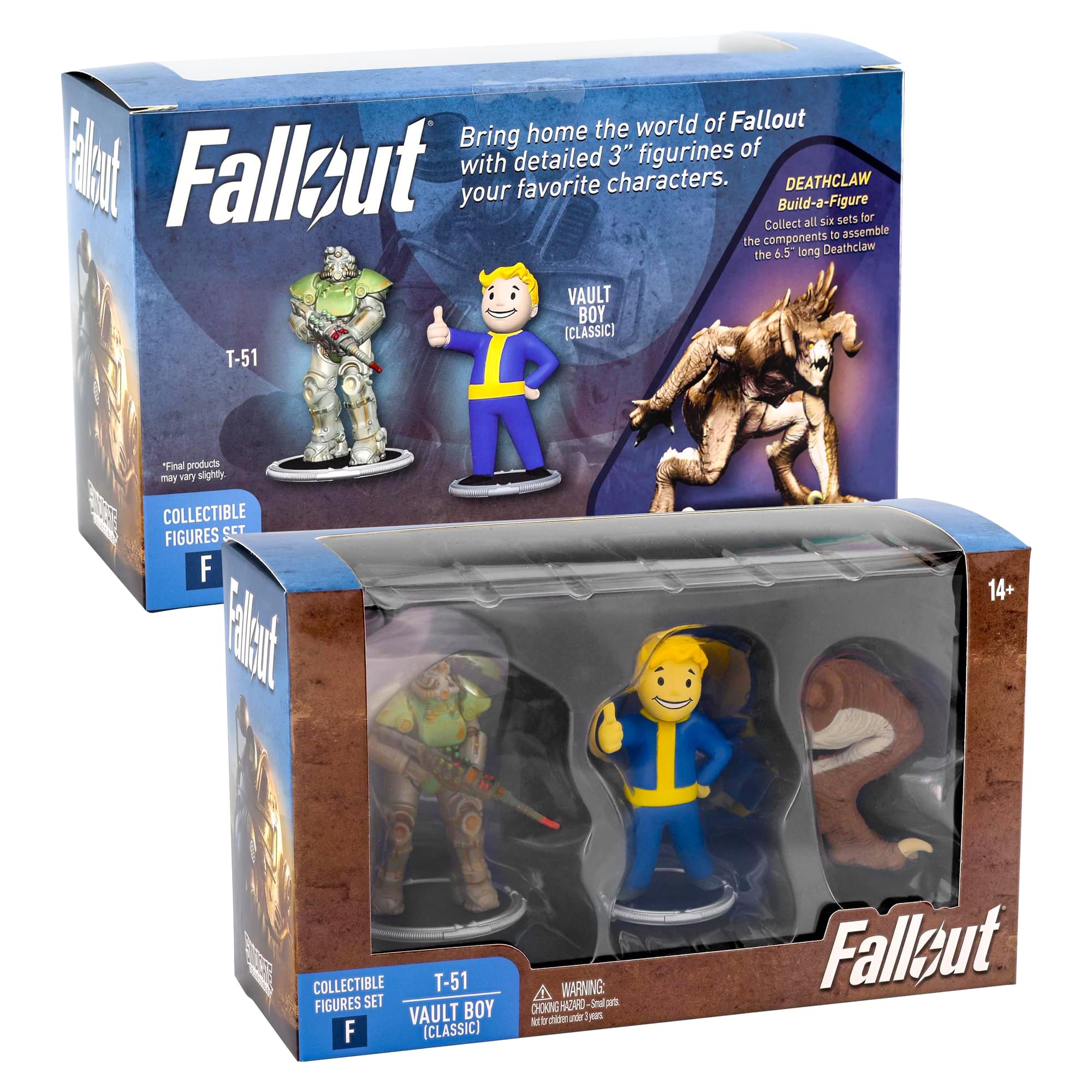 Fallout T-51 and Vault Boy (Classic) Mini Figure Set (Build-a-Figure Deathclaw)