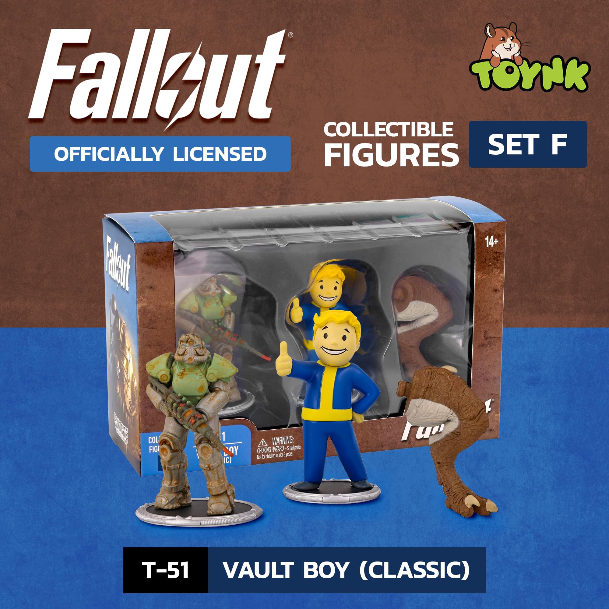 Fallout T-51 and Vault Boy (Classic) Mini Figure Set (Build-a-Figure Deathclaw)