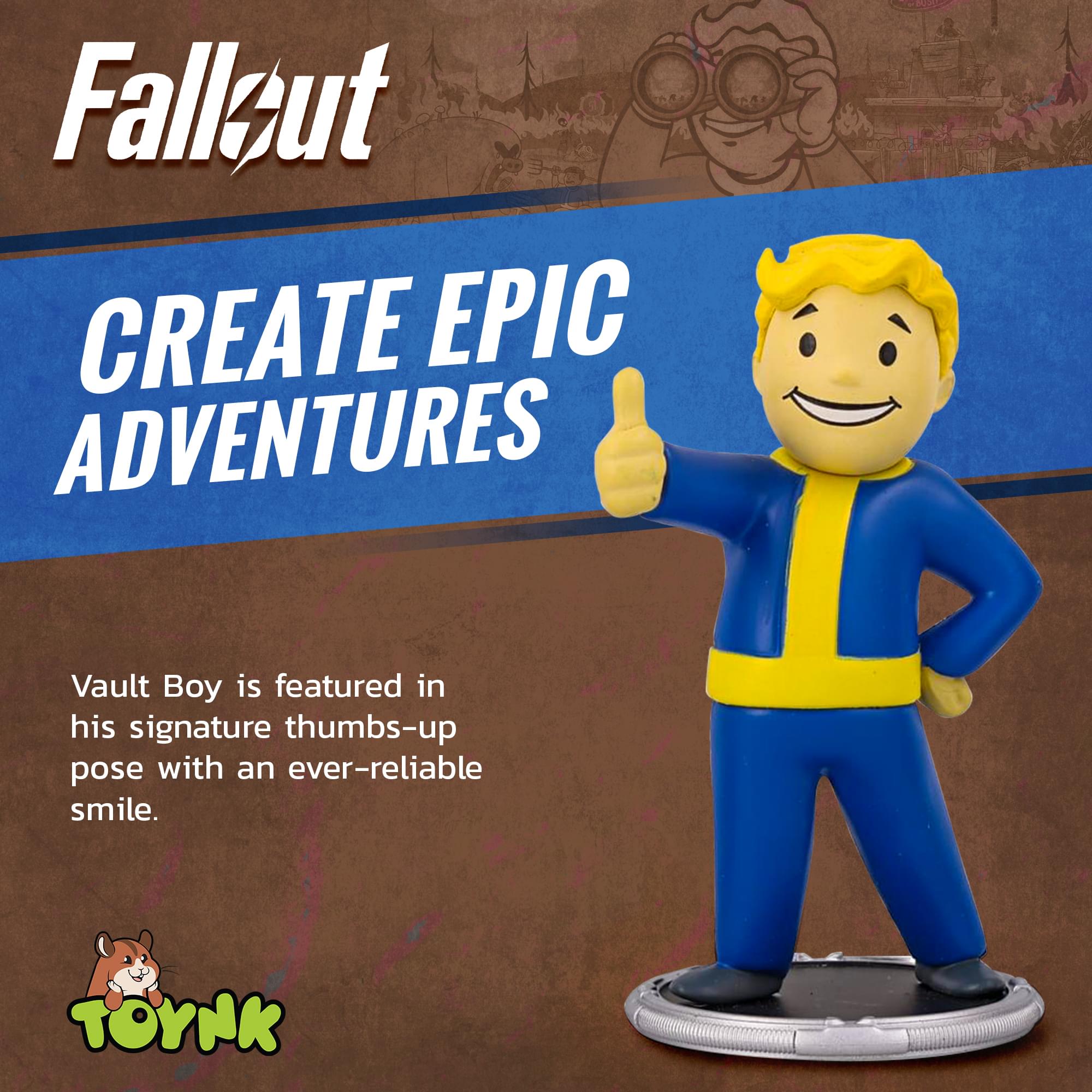 Fallout T-51 and Vault Boy (Classic) Mini Figure Set (Build-a-Figure Deathclaw)