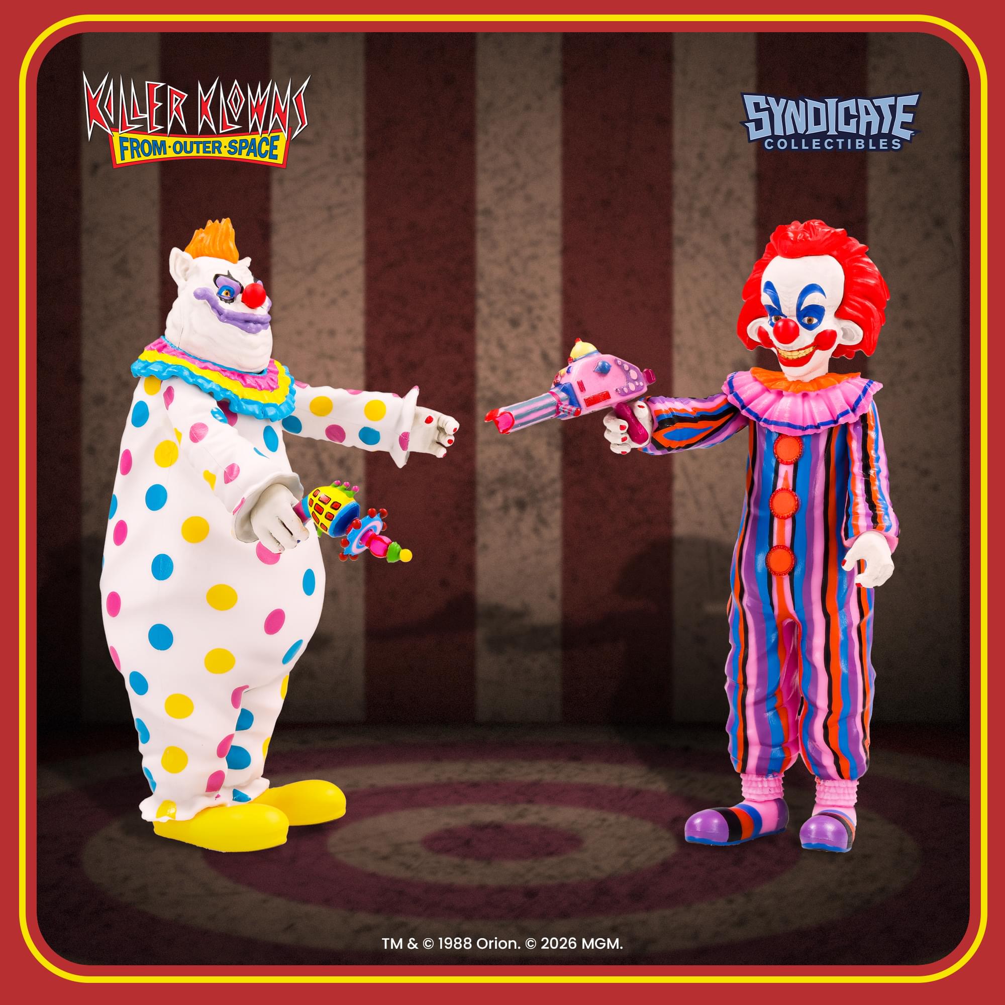 Killer Klowns From Outer Space 3.75-Inch Retro Action Figure Set