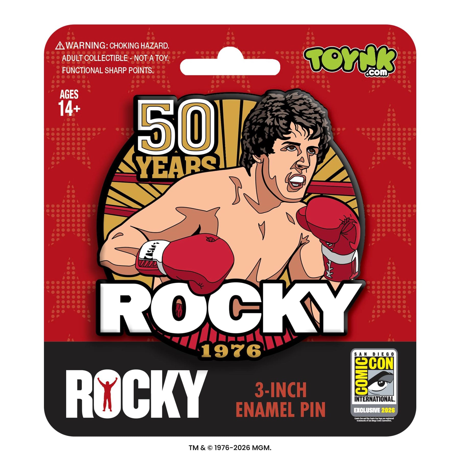 Rocky 50 Year Anniversary 3-Inch Enamel Mega Pin