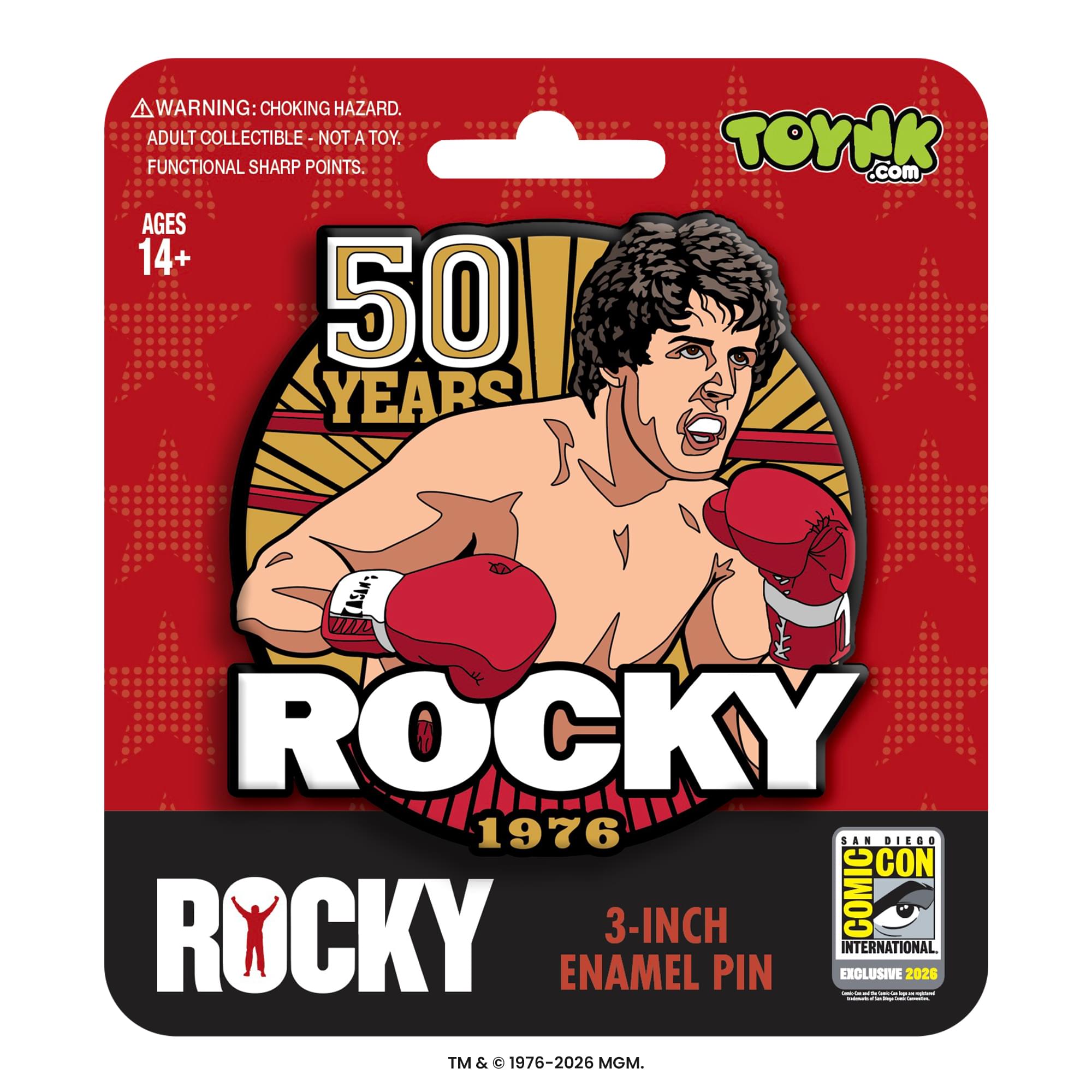 Rocky 50 Year Anniversary 3-Inch Enamel Mega Pin