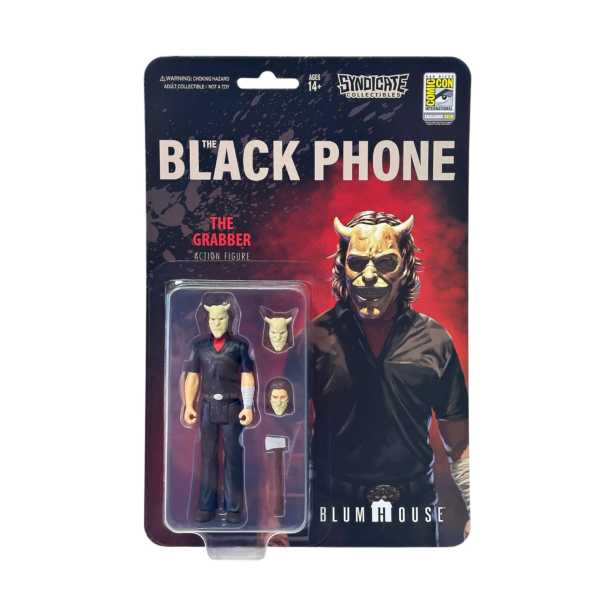 Black Phone Grabber 3.75-Inch Retro Action Figure