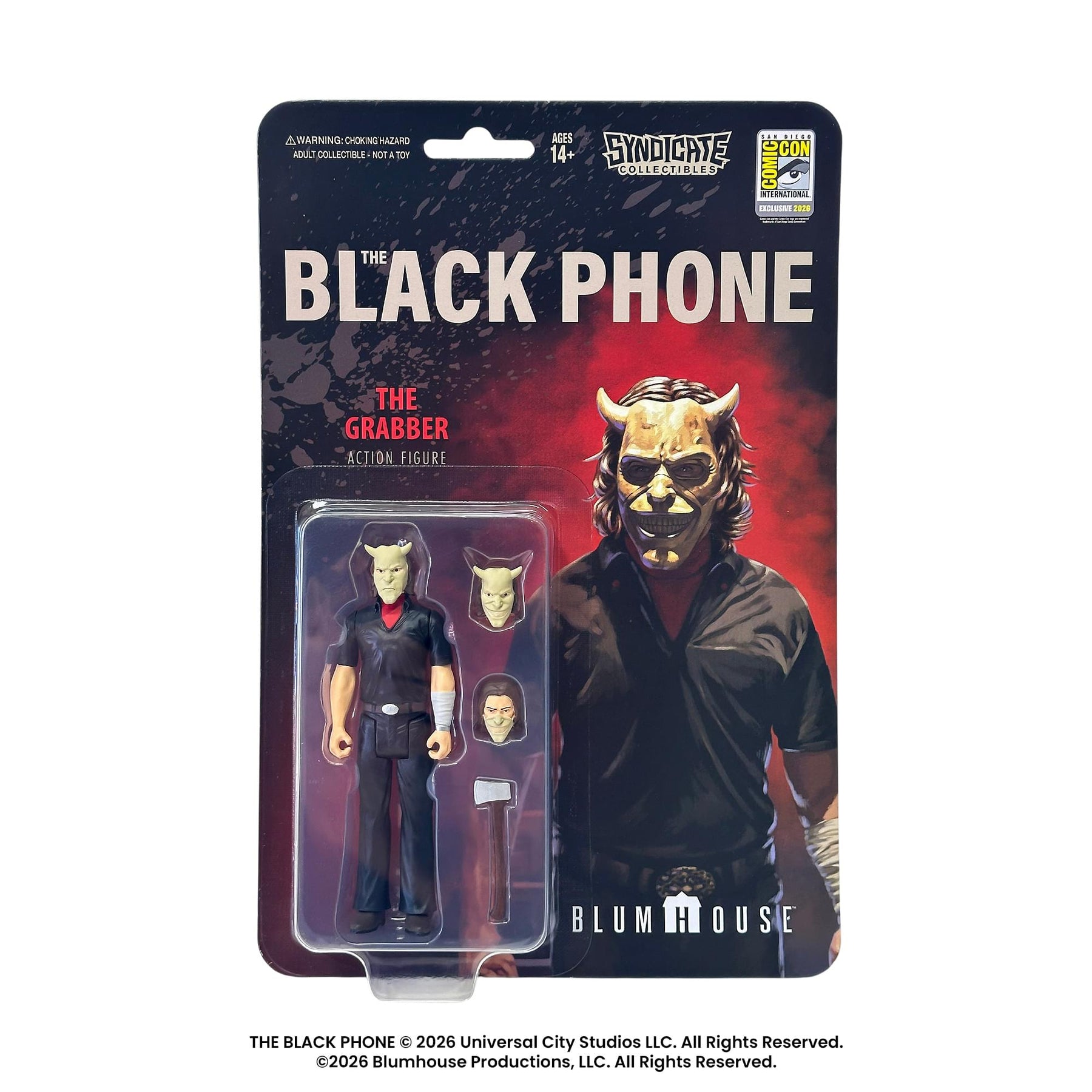 Black Phone Grabber 3.75-Inch Retro Action Figure