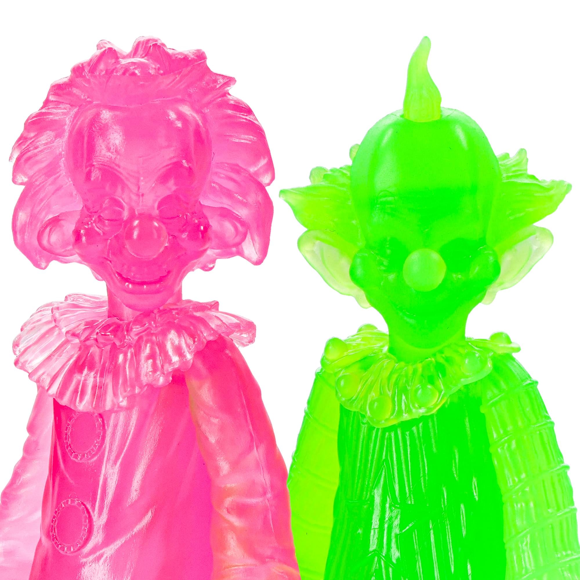 Killer Klowns Rudy and Shorty 3.75-Inch Translucent Retro Action Figure Set