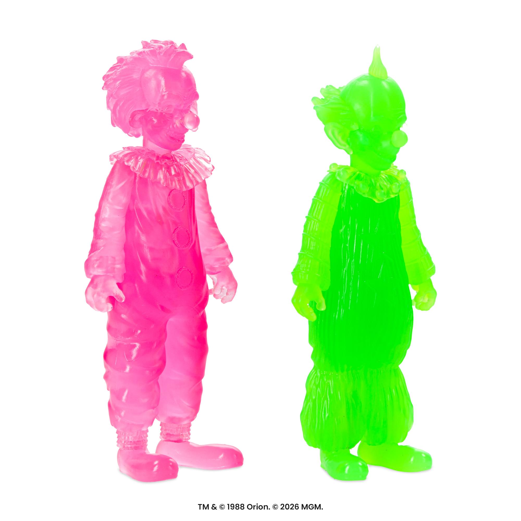 Killer Klowns Rudy/Shorty 3.75-Inch Translucent Figure Set