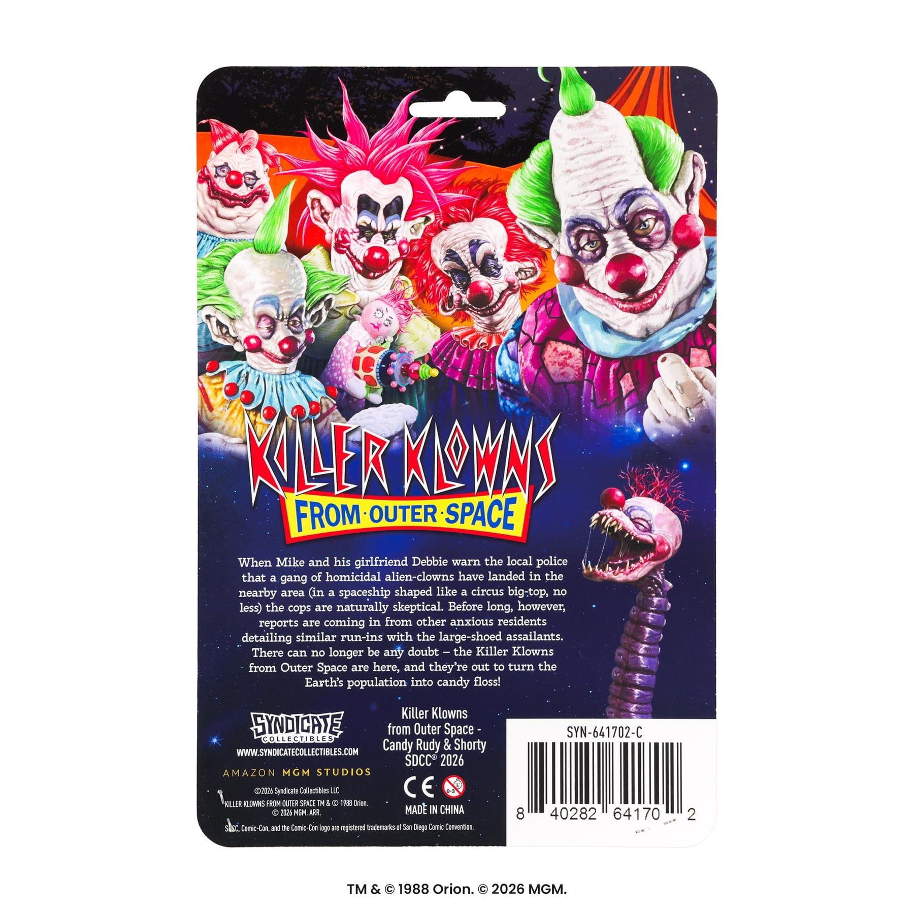 Killer Klowns Rudy and Shorty 3.75-Inch Translucent Retro Action Figure Set