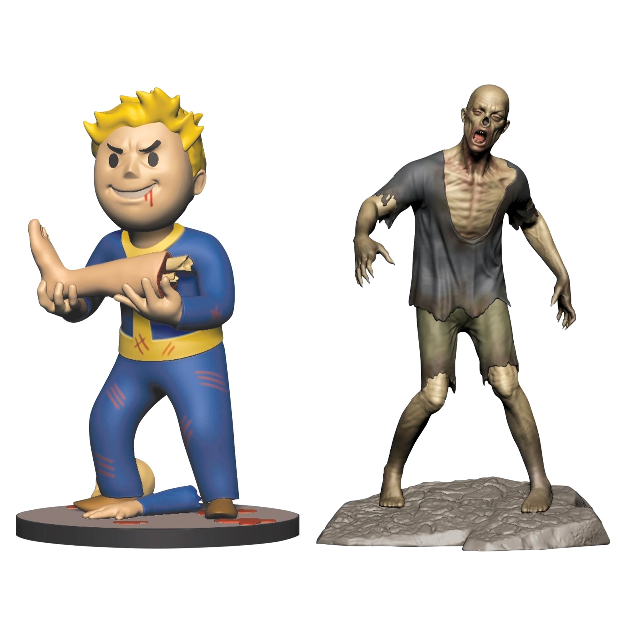 Fallout Series 2 Vault Boy Cannibal and Ghoul Mini Figure Set