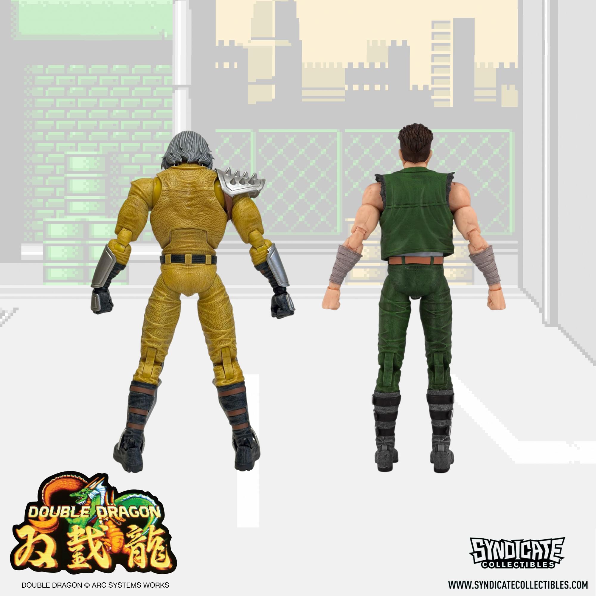 Double Dragon Deluxe Action Figure Set Of 4 | Billy, Jimmy, Willy, Jeff