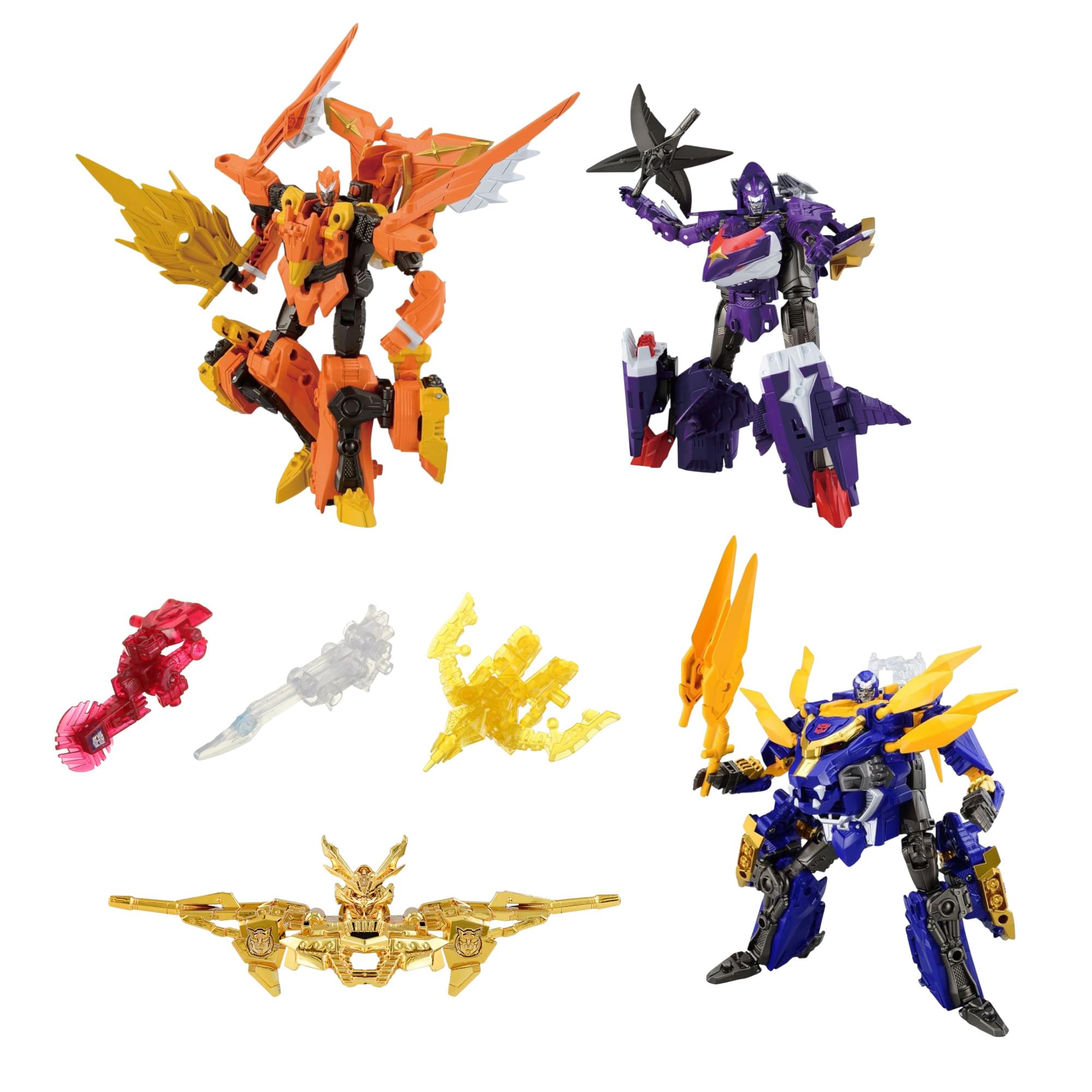 Transformers Go! Goukekisou Set of 7 with G-05 G-10 G-20