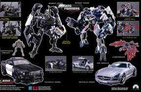 Transformers Asia Exclusive APS-03 Decepticon Barricade & Soundwave Two Pack