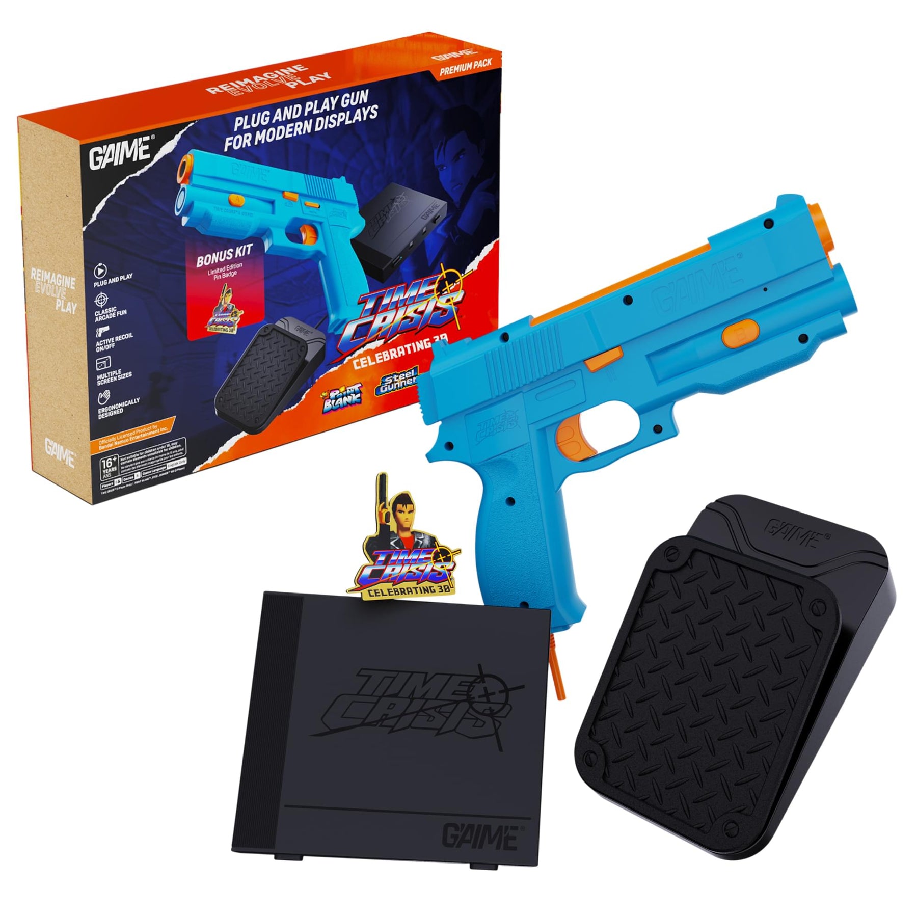 G'AIM’E Time Crisis Premium Pack Game Console With Single Lightgun
