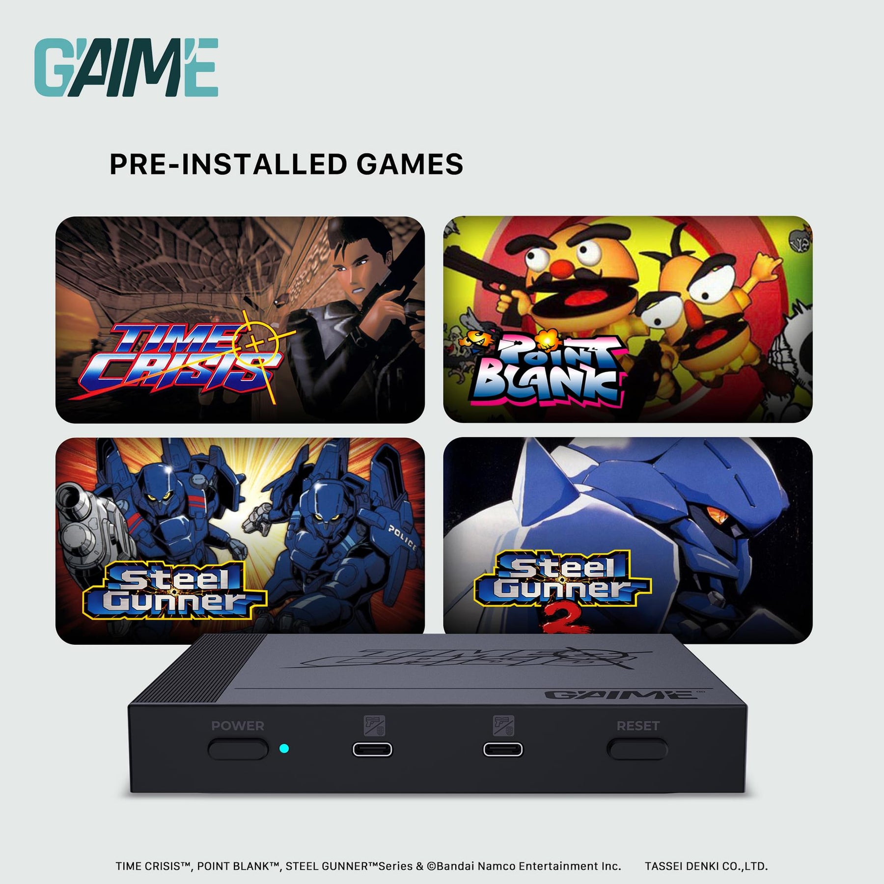 G'AIM’E Time Crisis Premium Pack Game Console With Single Lightgun