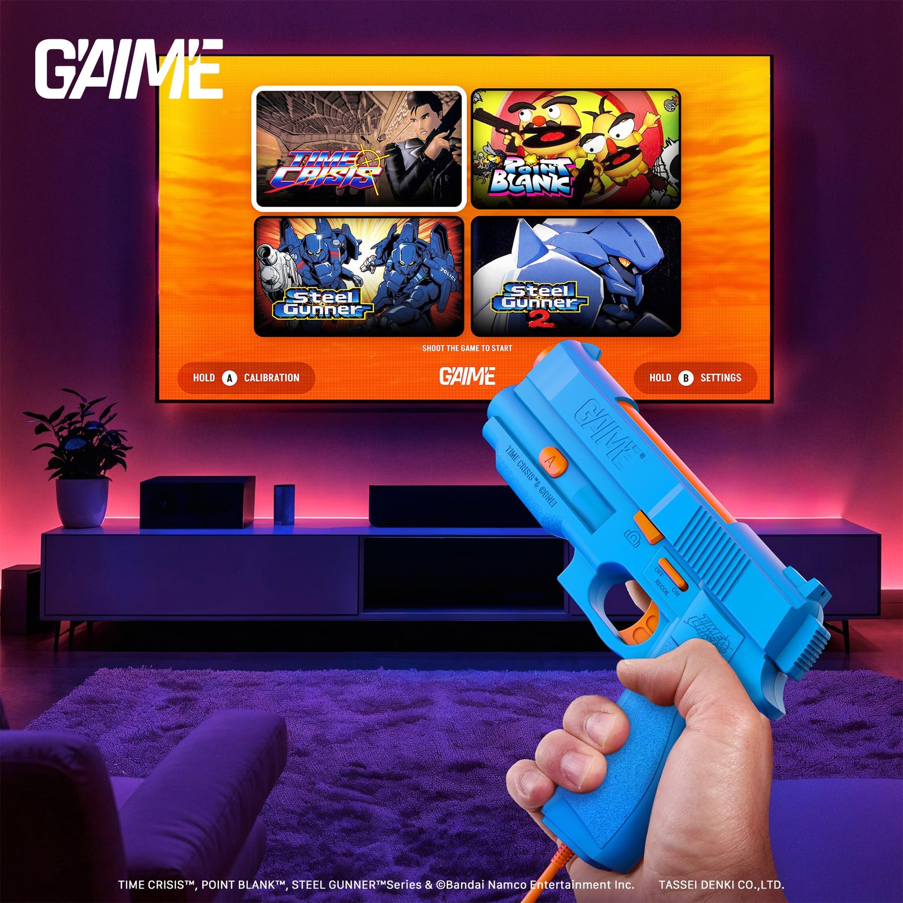G'AIM’E Time Crisis Premium Pack Game Console With Single Lightgun
