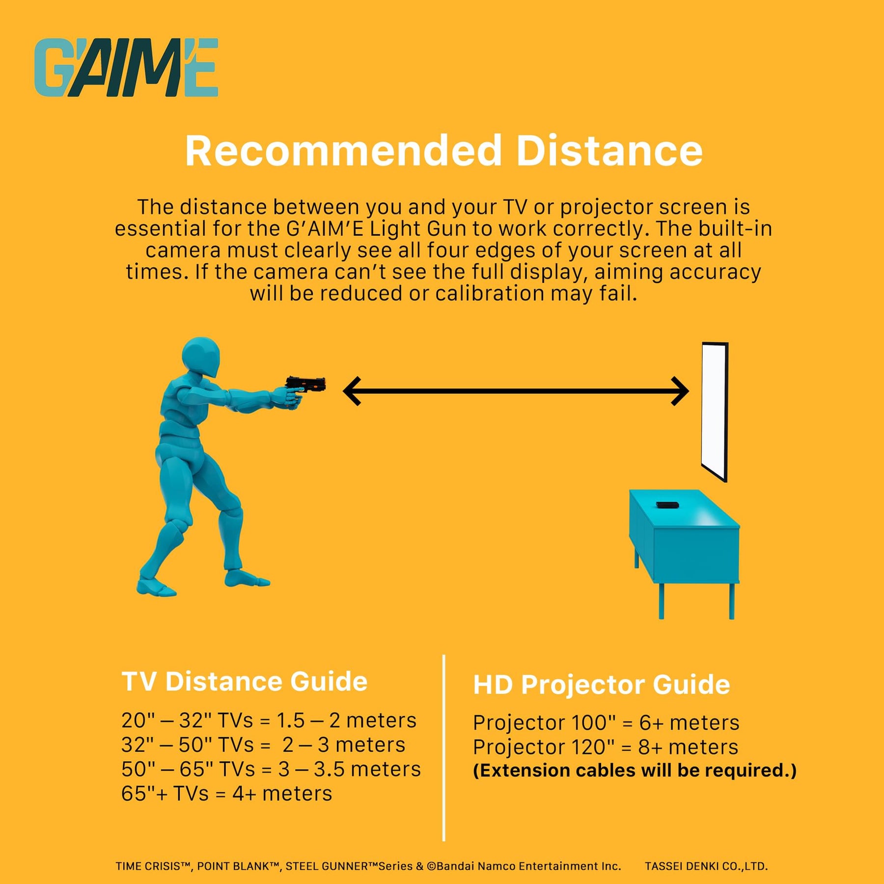 G'AIM’E Time Crisis Premium Pack Game Console With Single Lightgun