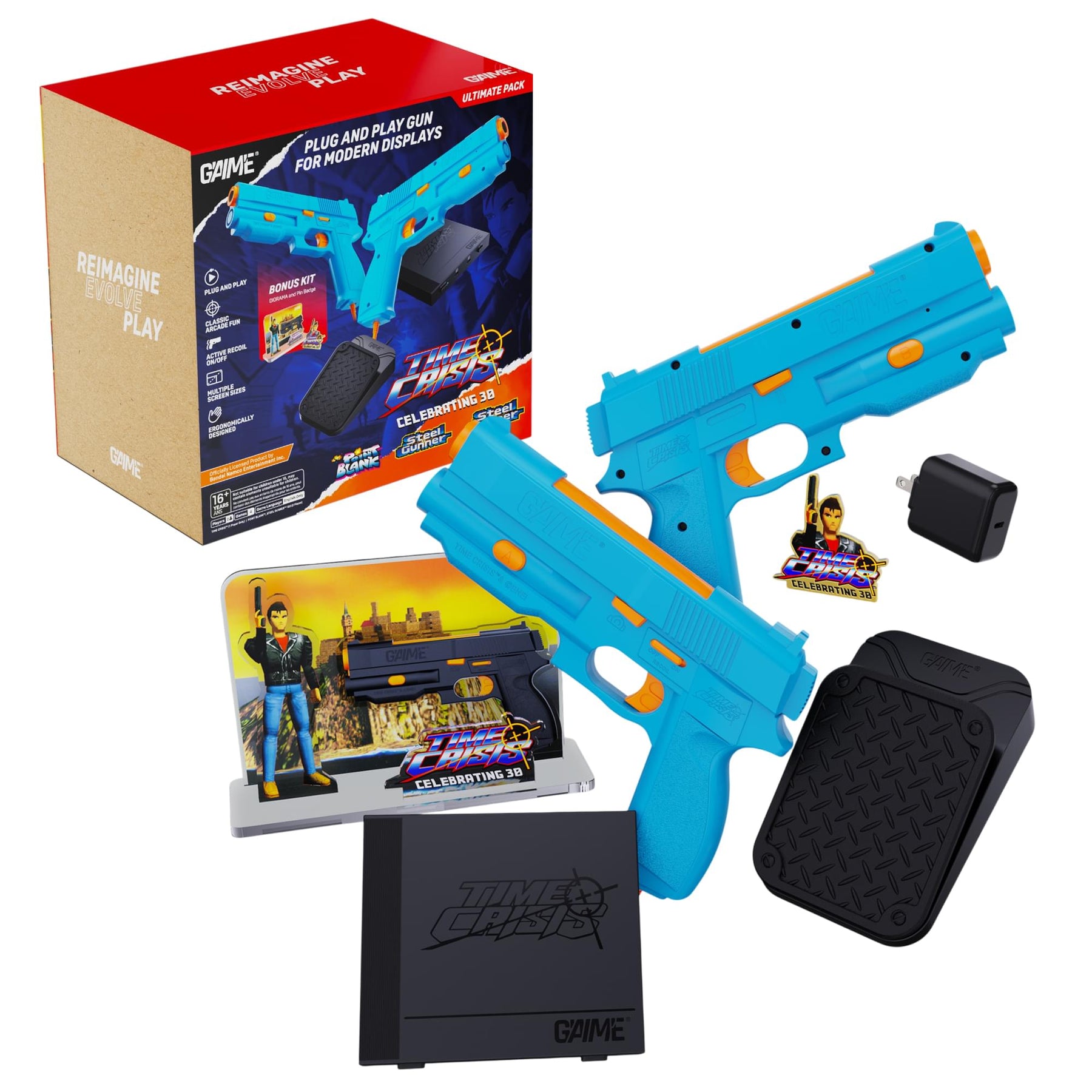 Time Crisis Ultimate Pack Gaming Console with Two Guns | Free Shipping