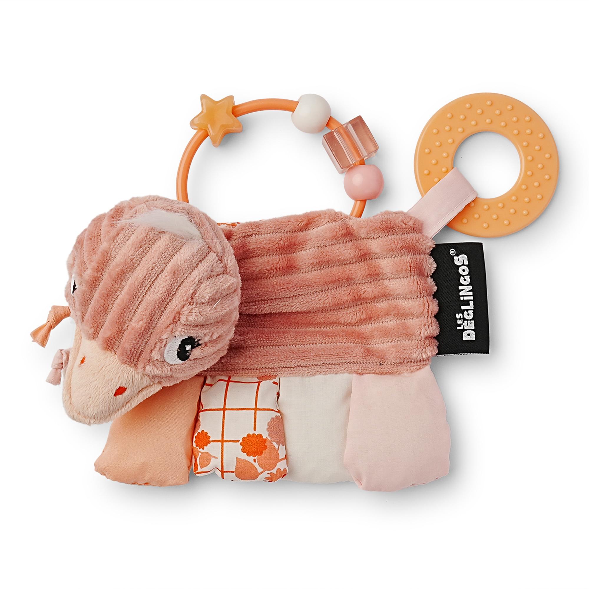 Les Deglingos Baby Activity Rattle | Pomelos the Ostrich