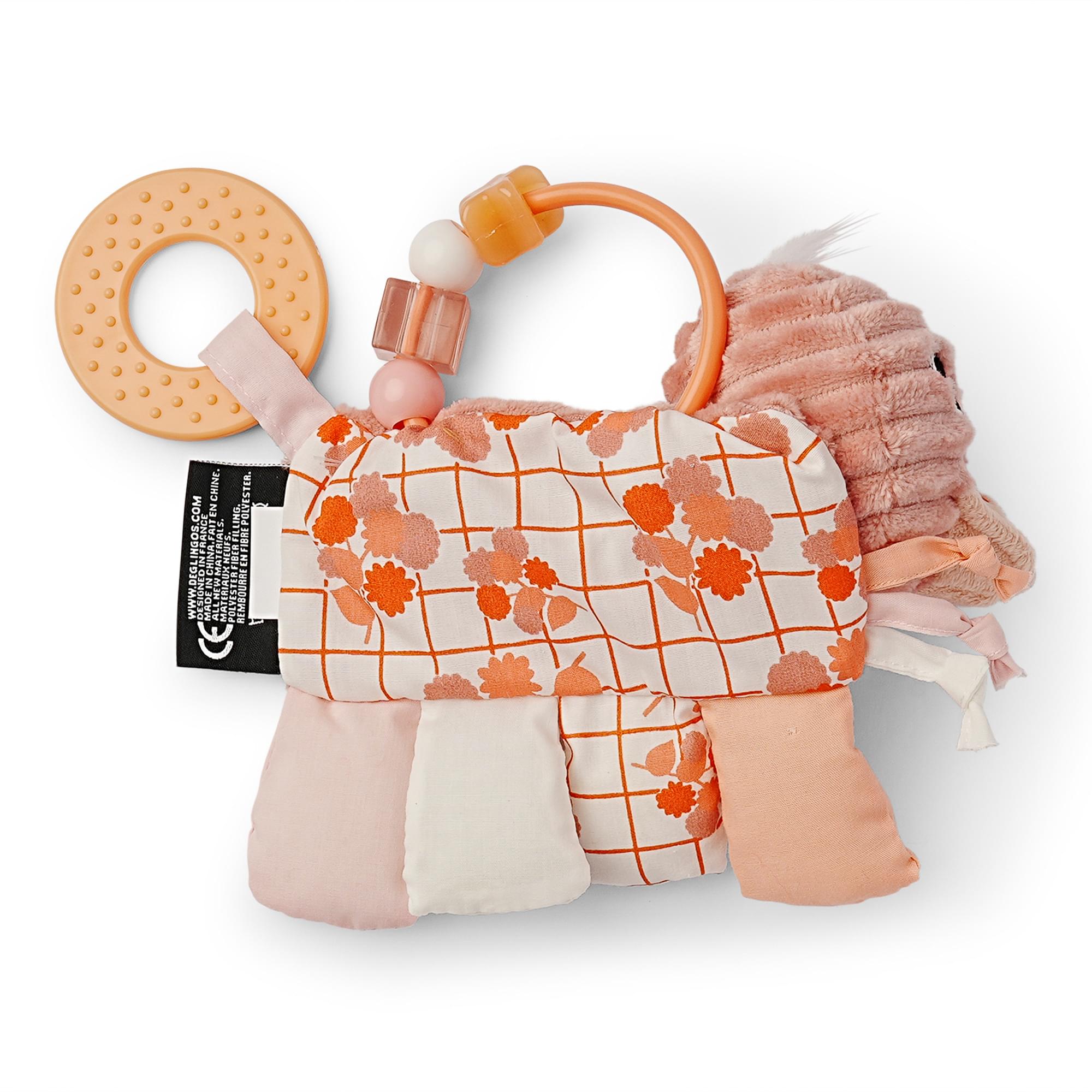 Les Deglingos Baby Activity Rattle | Pomelos the Ostrich