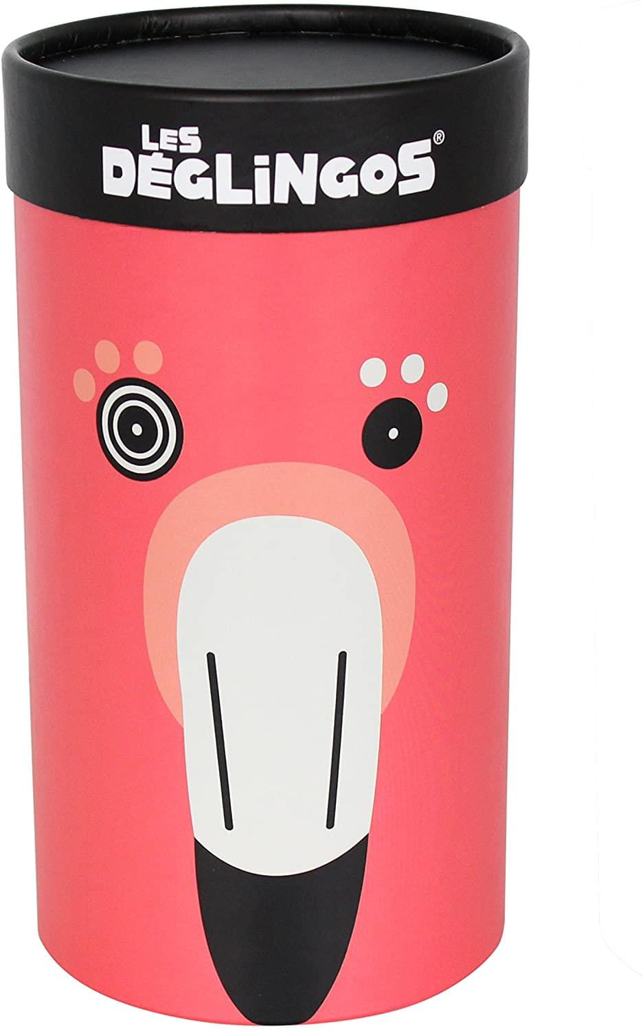 Les Deglingos Big Simply Plush Animal In Tube | Flamingos the Flamingo