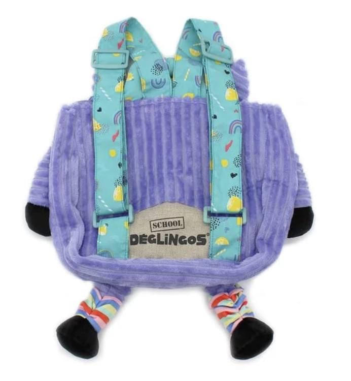 Les Delingos Corduroy Backpack Plush | Kiprokos the Zebra