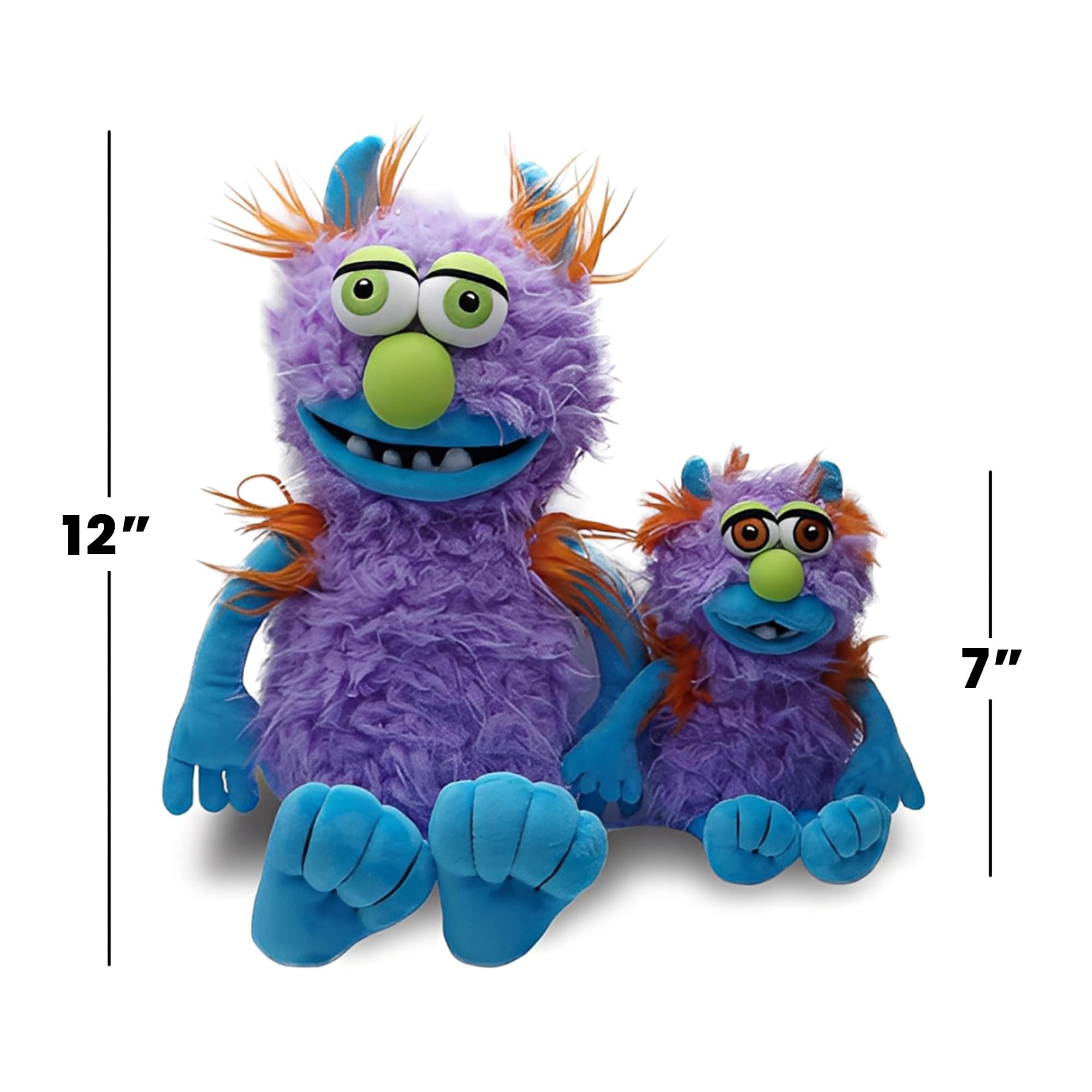 Snooze Monsters Interactive Bedtime Plush Set | Coltrane & Washington Jr