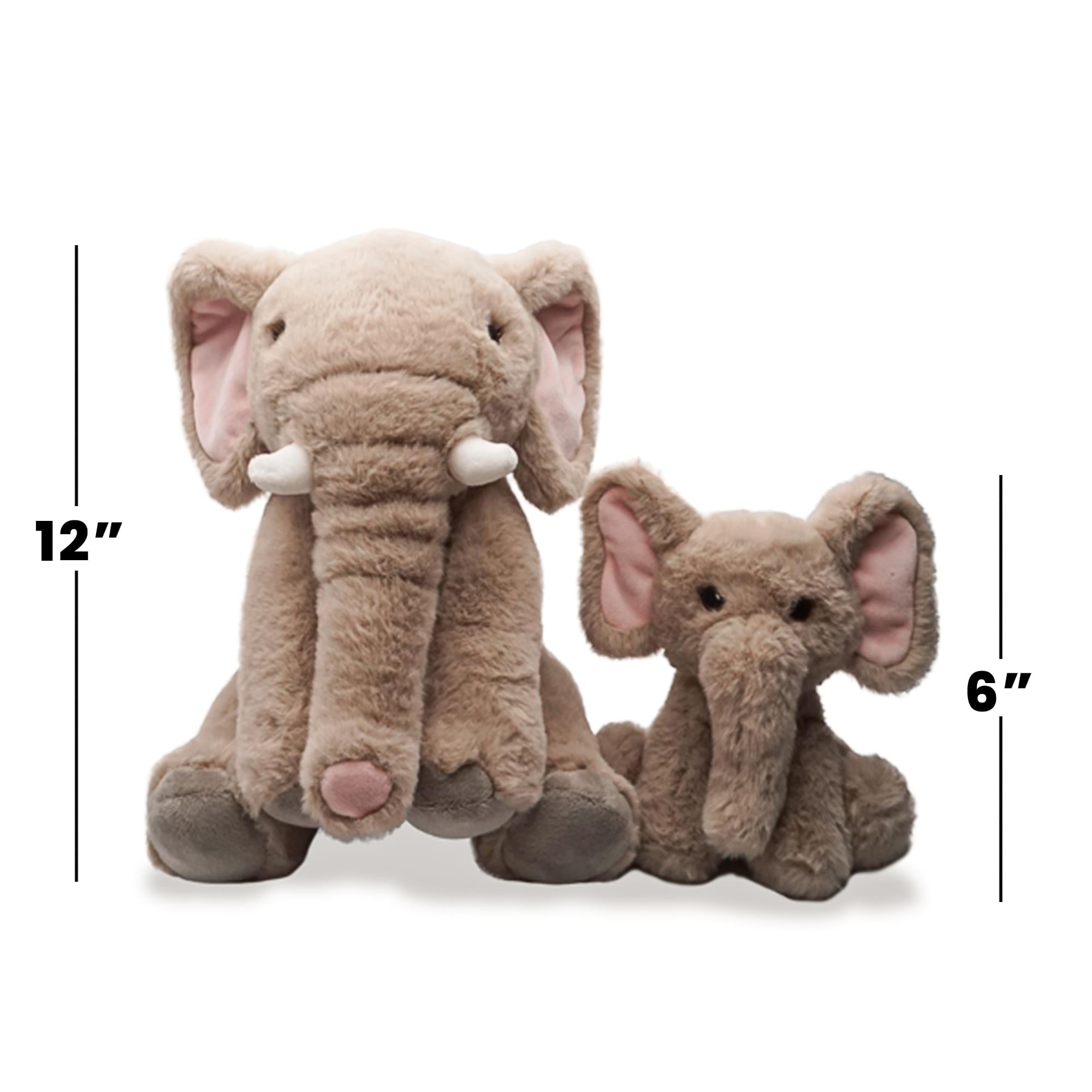 Snooze Monsters Interactive Bedtime Plush Set | Elephant With Baby