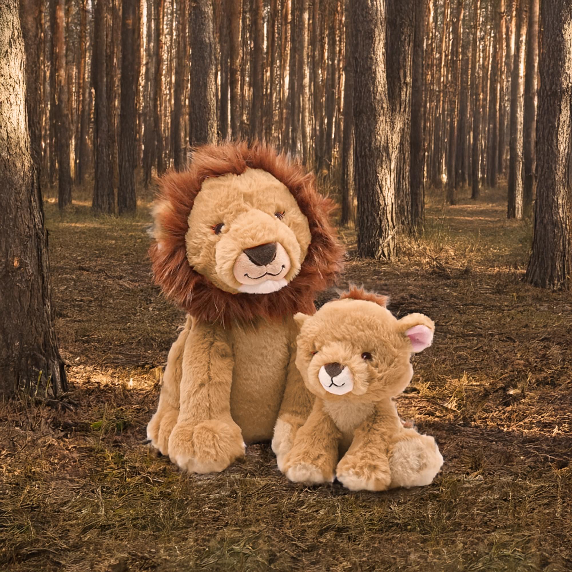 Snooze Monsters Interactive Bedtime Plush Set | Lion With Baby