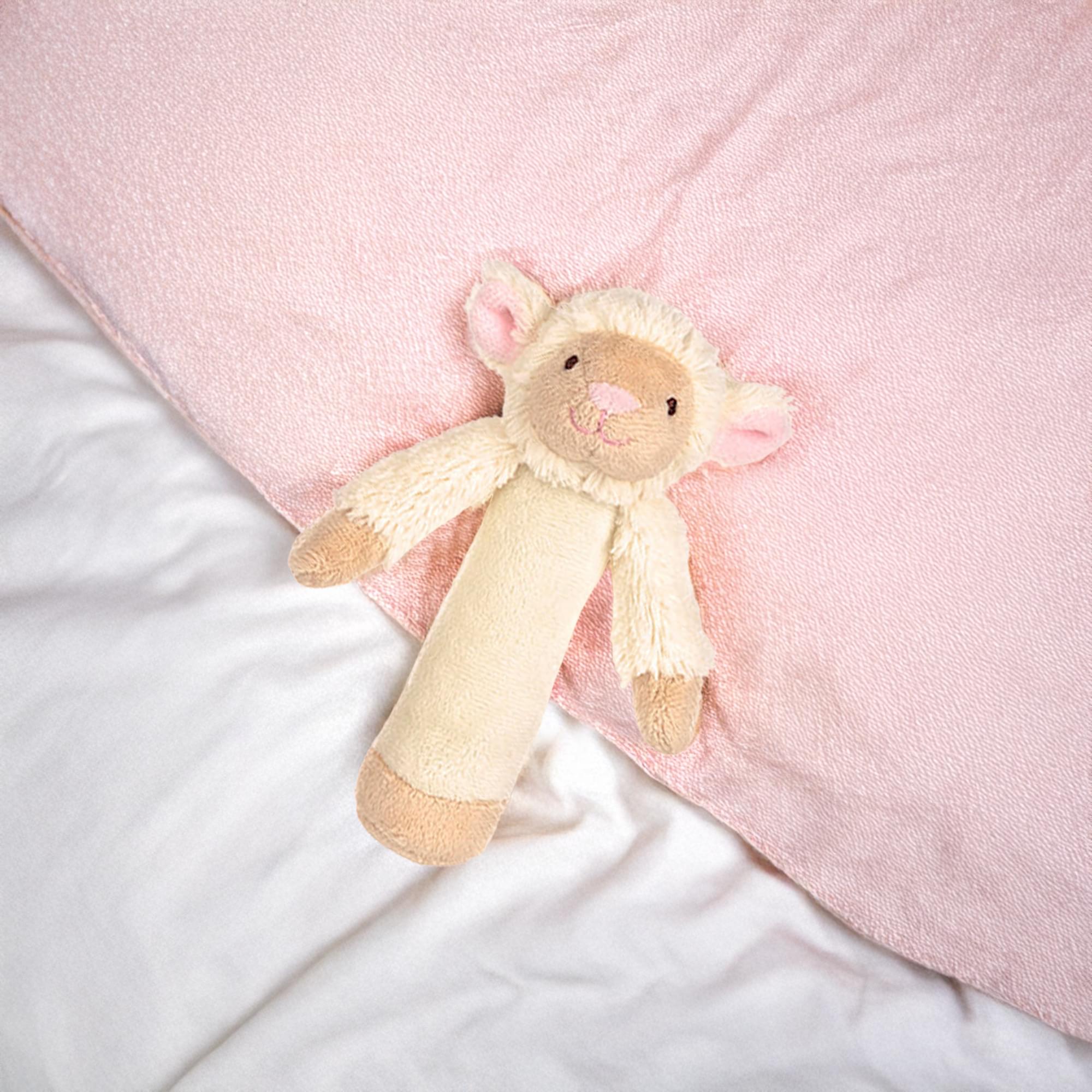 Teddykompaniet Plush Baby Rattle | Lamb