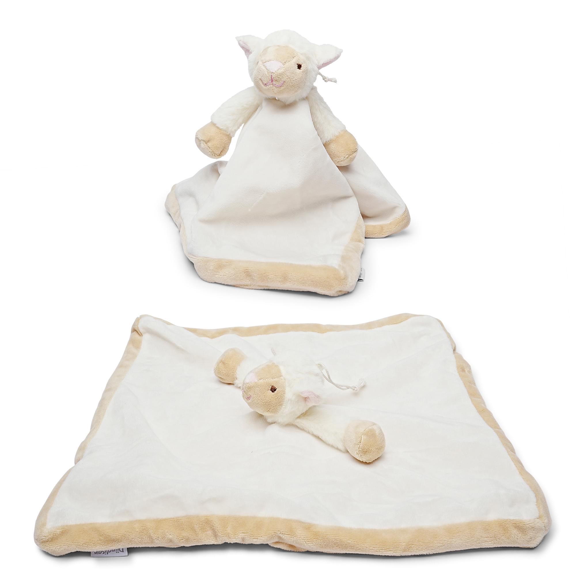 Teddykompaniet Diinglisar Collection 11 Inch Plush Animal Blanket | Lamb