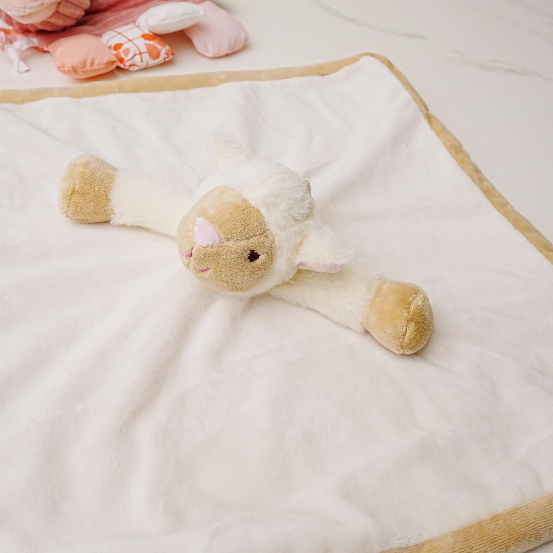 Teddykompaniet Diinglisar Collection 11 Inch Plush Animal Blanket | Lamb