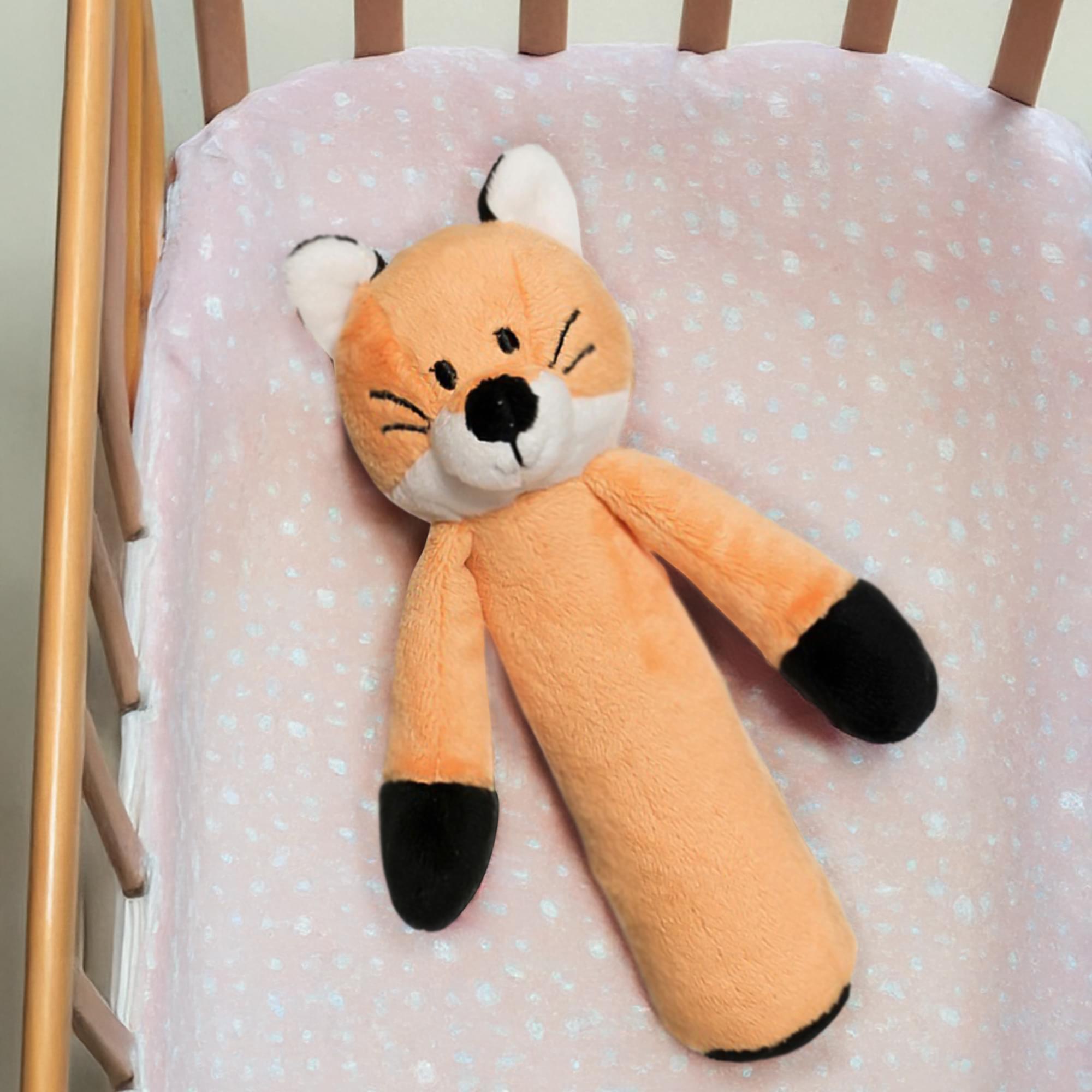 Teddykompaniet Plush Baby Rattle | Fox