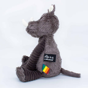 Les Delingos Original Plush Animal | Grobisou the Grey Rhino