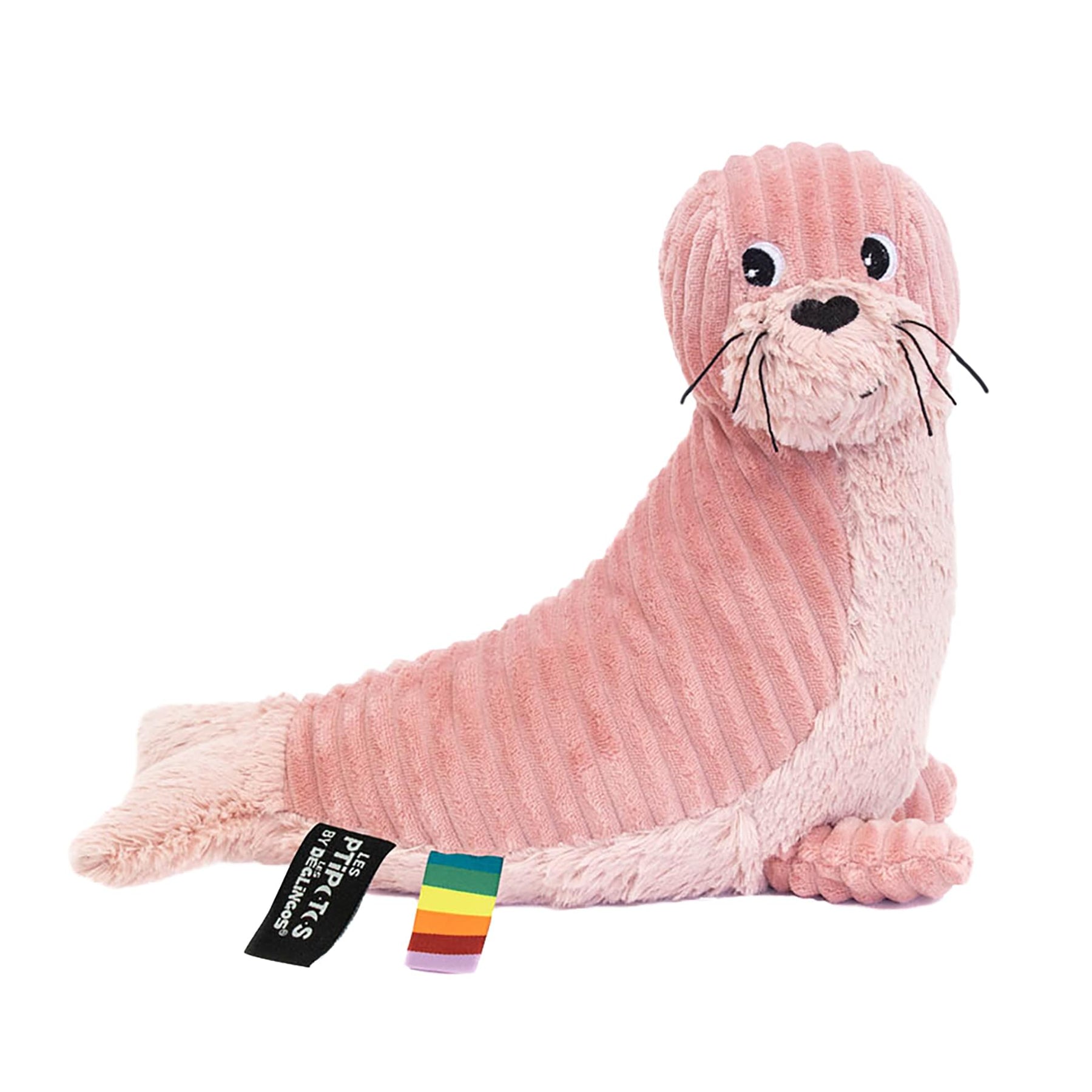 Les Deglingos Ptipotos Glissou the Seal Plush | Pink